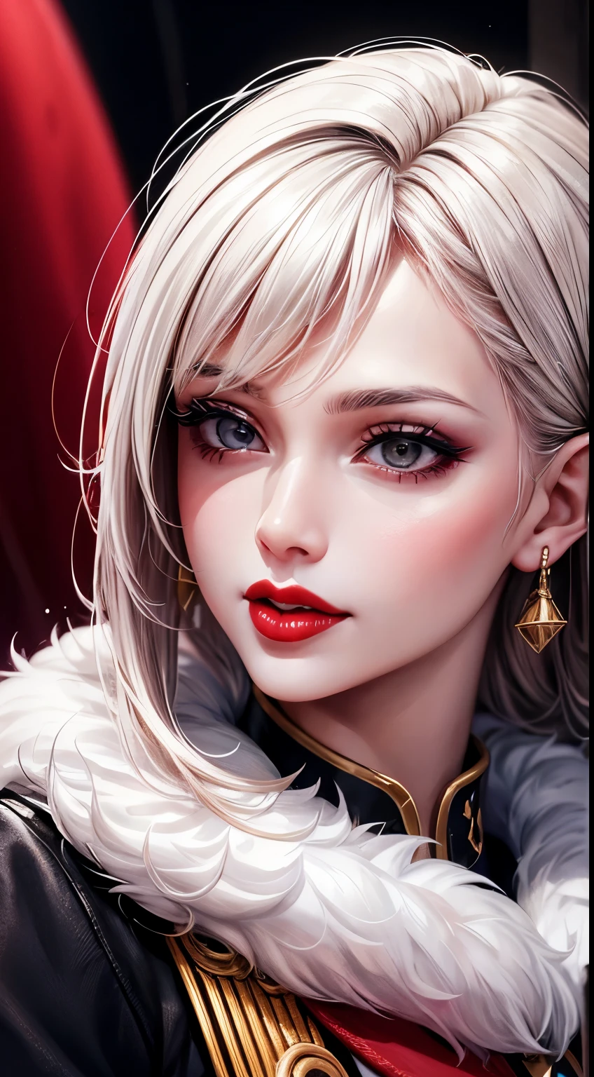 Woman, 30 years, adult, sexy karatê uniform, red lips, licking lips, saliva, nigth, soft ligth, face detail, fromabove, fingers --style realistic-imagine -