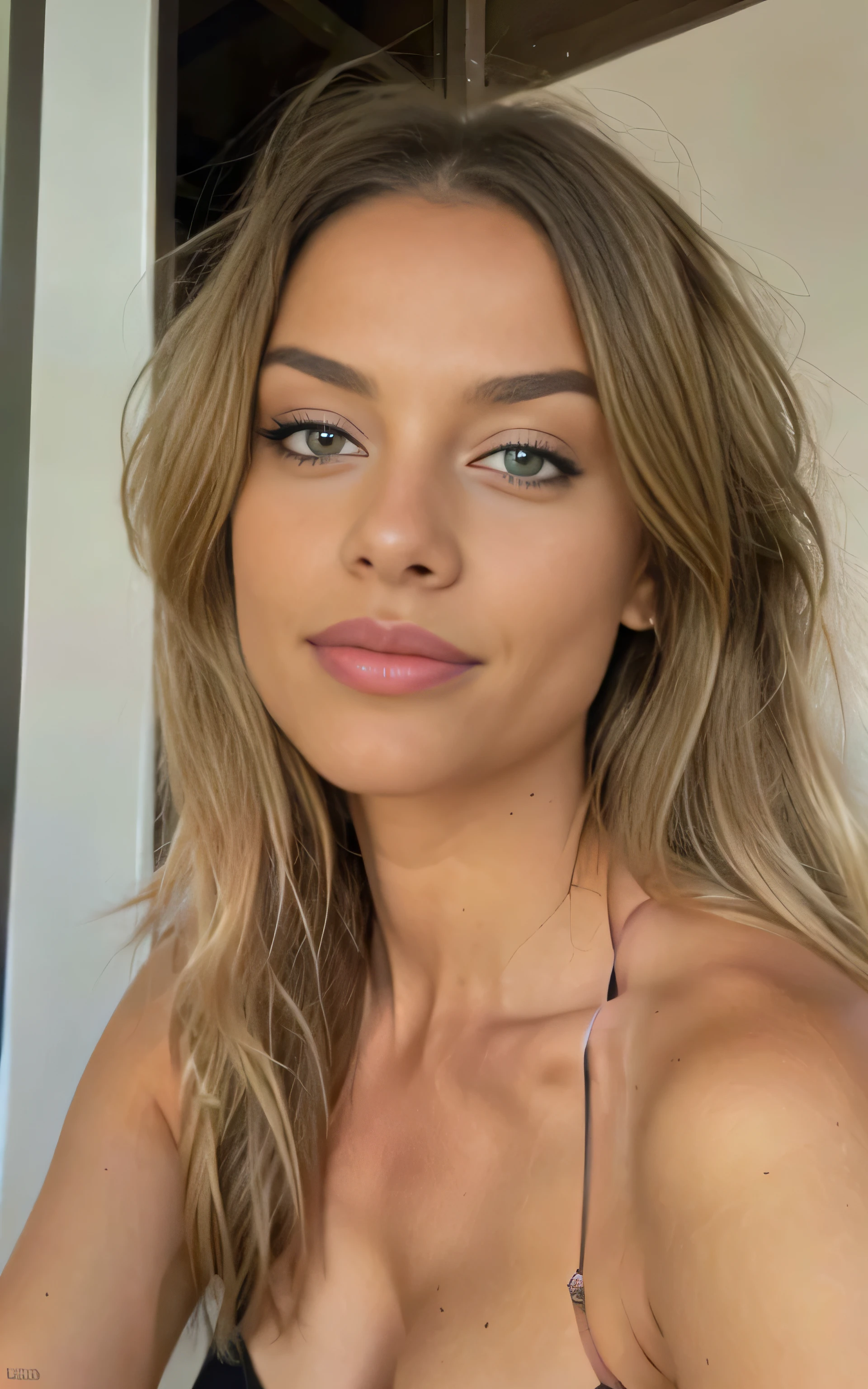 detailliert,(realistisch,photorealistisch,photo-realistisch),Instagram Post,eine atemberaubende junge Italienerin,lachend, Her personality is reminiscent of the timeless charm of Italy. Ihre Augen, voller Geschichten, Die Augen haben einen hellen Blauton, Weisheit mit einem Hauch von Unfug ausstrahlend. Ihre Lippen, reich und rot, reflect the vitality of Italian culture. Ihre Haare, as blonde and flowing as gold, umrahmt ihr junges Gesicht. The body is slim, die Beine lang. Flawless tanned skin,In einem farbenfrohen Outfit gekleidet, Die leuchtenden Farben scheinen den Geist Italiens widerzuspiegeln. high resolution, Instagram Post