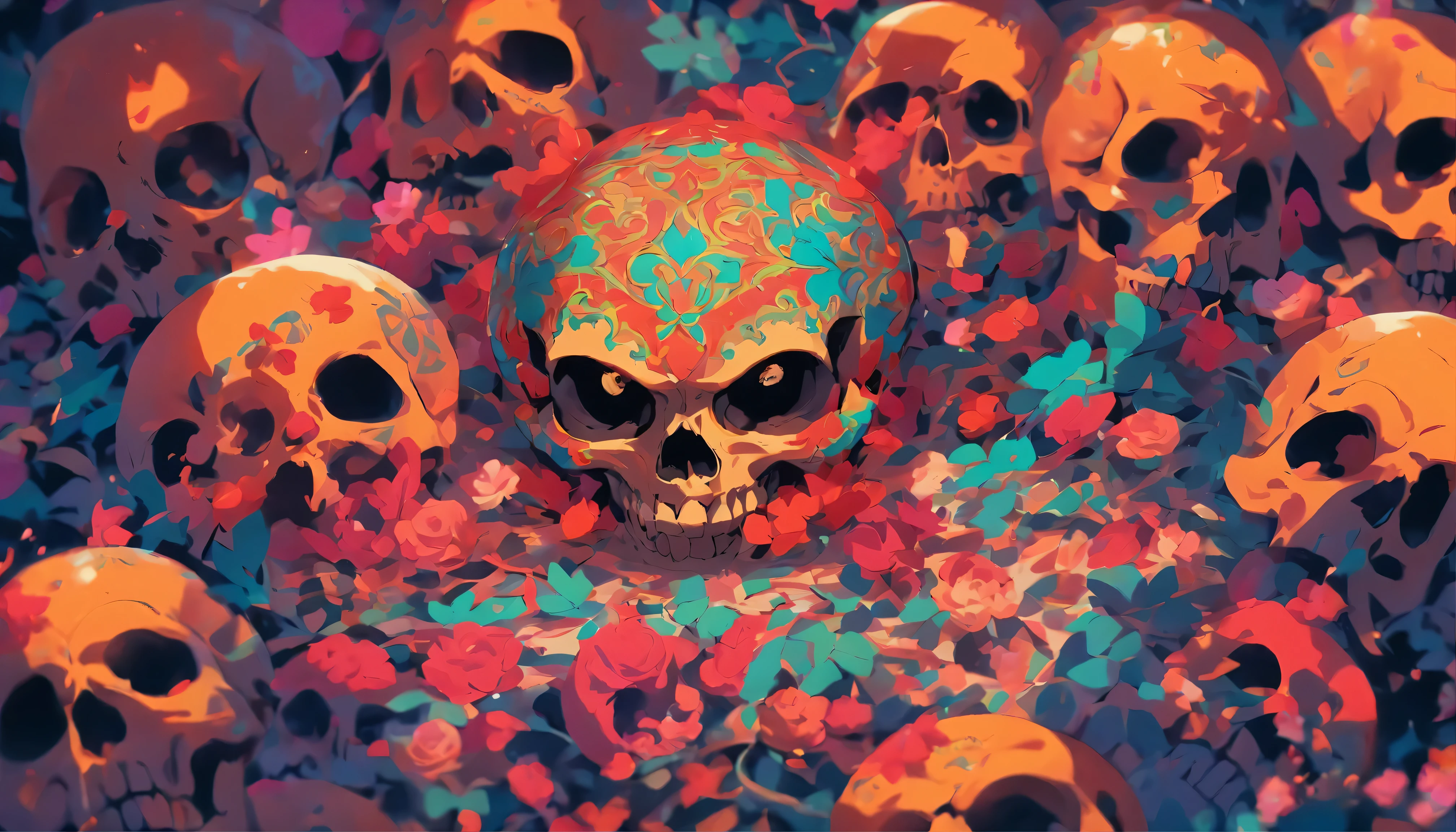 A skull of calcinah and bra