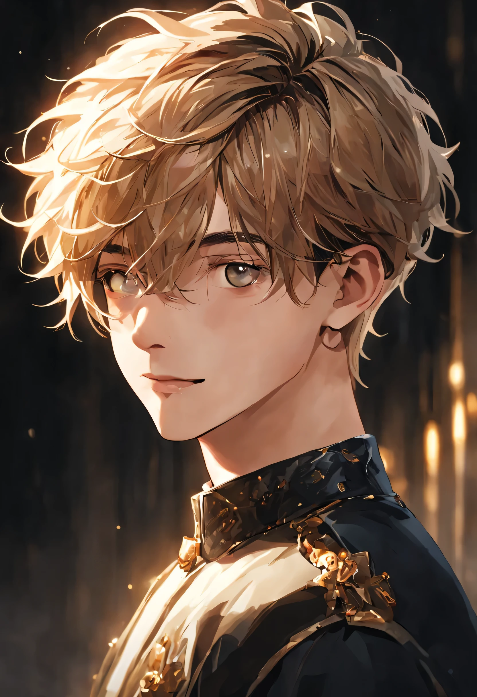(best quality,4k,8k,highres,masterpiece:1.2), realistic, portrait, young boy, handsome face, dreamy eyes, charming smile, stylish haircut, fashionable outfit, confident pose, vibrant colors, soft lighting