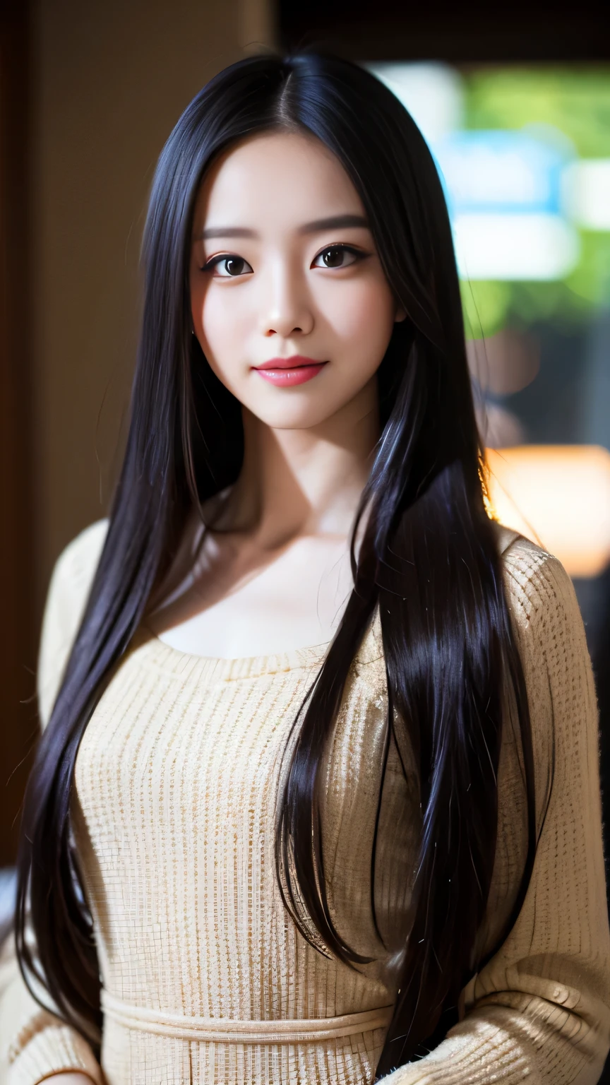 close, masterpiece, highest quality, RAW photo, photorealism, smile, beautiful girl, cute, long hair, written boundary depth, High resolution, ultra be familiar with, be familiar with, highly be familiar withed eyes and face, sharp pupils, realistic student, sharp focus, cinematic lighting、20-year-old、sexy costume、
