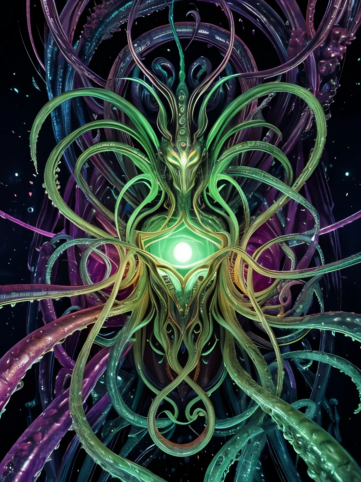 ｛NEO GOD｝｛an alien｝｛Chemicals｝｛Deities｝｛vhorrified｝｛Deities々Right｝｛Beautiful shape｝｛an oil painting｝｛hight resolution｝｛devastated｝｛Buddha｝｛Rainbow flesh｝｛Ultimate form｝｛Another dimension｝｛kosmos｝｛mistic｝masterpiece , best quality , ultra-detailed｛cthulhu mythos｝｛goddes｝｛MuCoi｝｛mucous membrane｝｛tentaculata｝｛worm｝｛Nyarlathotep｝｛High Quality｝｛symmetry｝