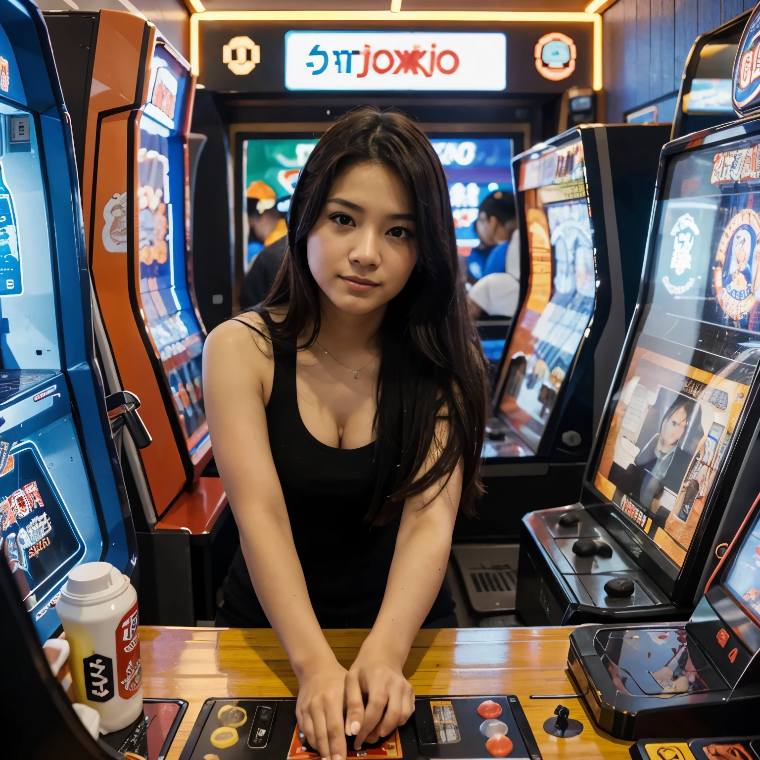 Ahora que este en un arcade de tokio jugando maquinitas