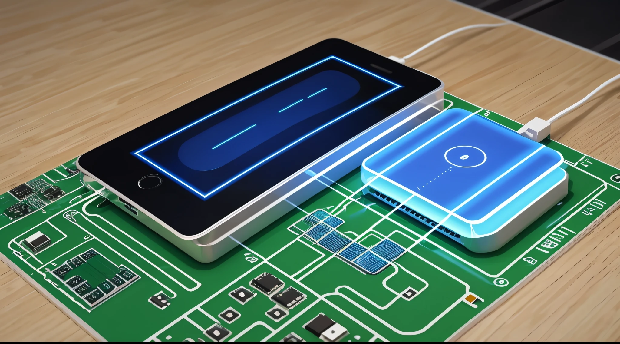 Illustration of a wireless power network