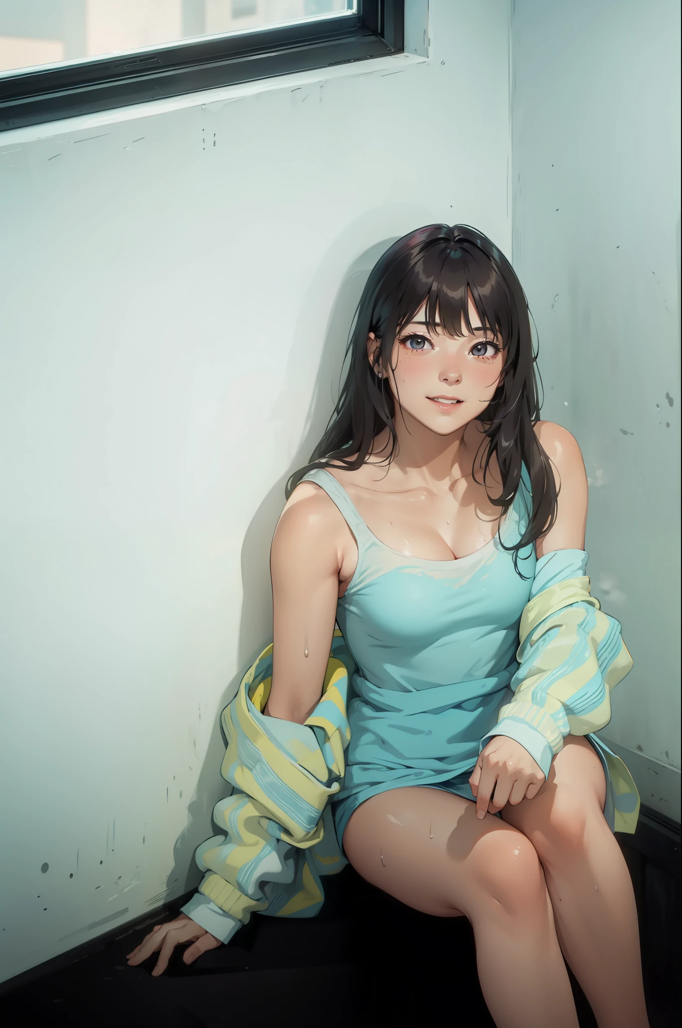 (extremely detailed CG unity 8k wallpaper), (masterpiece), (best quality), (ultra-detailed), (best illustration), (best shadow), (absurdres),
BREAK
girl, sweat, steam, medium breast, nsfw, looking at viewer, light smile,