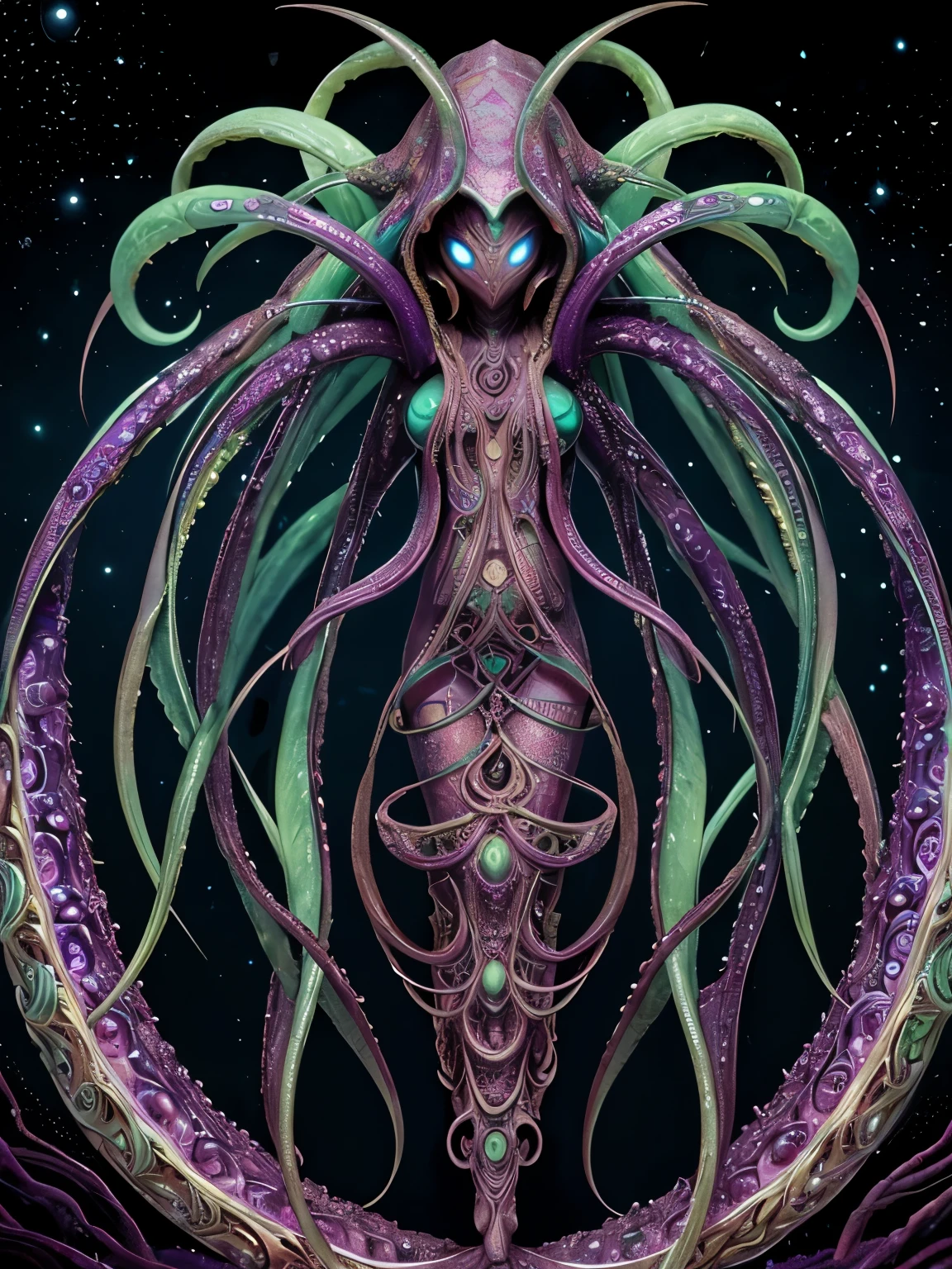 ｛NEO GOD｝｛an alien｝｛Chemicals｝｛Deities｝｛vhorrified｝｛Deities々Right｝｛Beautiful shape｝｛an oil painting｝｛hight resolution｝｛devastated｝｛Buddha｝｛Rainbow flesh｝｛Ultimate form｝｛Another dimension｝｛kosmos｝｛mistic｝masterpiece , best quality , ultra-detailed｛cthulhu mythos｝｛goddes｝｛MuCoi｝｛mucous membrane｝｛tentaculata｝｛worm｝｛Nyarlathotep｝｛High Quality｝｛symmetry｝