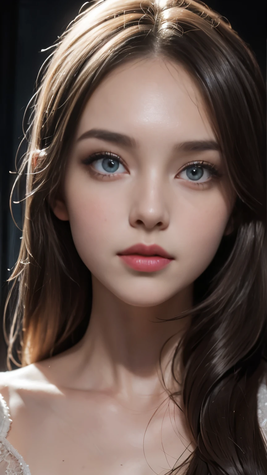 A A girl with delicate eyes and lips, bright and expressive. She has porcelain skin and long eyelashes, Give her a charming look. The lighting on her face is intense and dramatic, Highlight her features. A monochromatic background adds depth and contrast to the composition.

The artwork is created using traditional Oil painting techniquess. Strokes are visible, Adds texture and dimension to a girl&#39;s appearance. The attention to detail is outstanding, Capturing every complex aspect of her face.

The high quality images has a resolution of 4K or higher, Ensure the finest details are preserved. Lighting is carefully arranged，Highlight a girl’s facial features, Create highlights and shadows that add depth and realism.

The overall artistic style is a combination of realistic photography and portrait photography. The attention to detail on the girl&#39;s face is reminiscent of a carefully crafted portrait, Lighting and composition evoke a sense of drama and intensity.

The color palette is monochromatic, Black shades, white, and gray dominate the scene. This choice enhances the contrast between light and shadow, Adds to the overall intensity of the image. The lack of color also allows the viewer to focus on the intricate details of the girl’s face.

at last, The lighting in the image is hard and directional, Casts distinct shadows and emphasizes the girl&#39;s facial features. The use of light and shadow adds depth and dimension to the overall composition, Create a captivating and visually impactful image.

Stable diffusion prompt: A girl with delicate eyes and lips, porcelain skin, long eyelashes, Intense and dramatic lighting, Oil painting techniques, high quality images (4K or higher), Realistic and portrait photography styles, Monochromatic color palette, Hard and directional lighting.