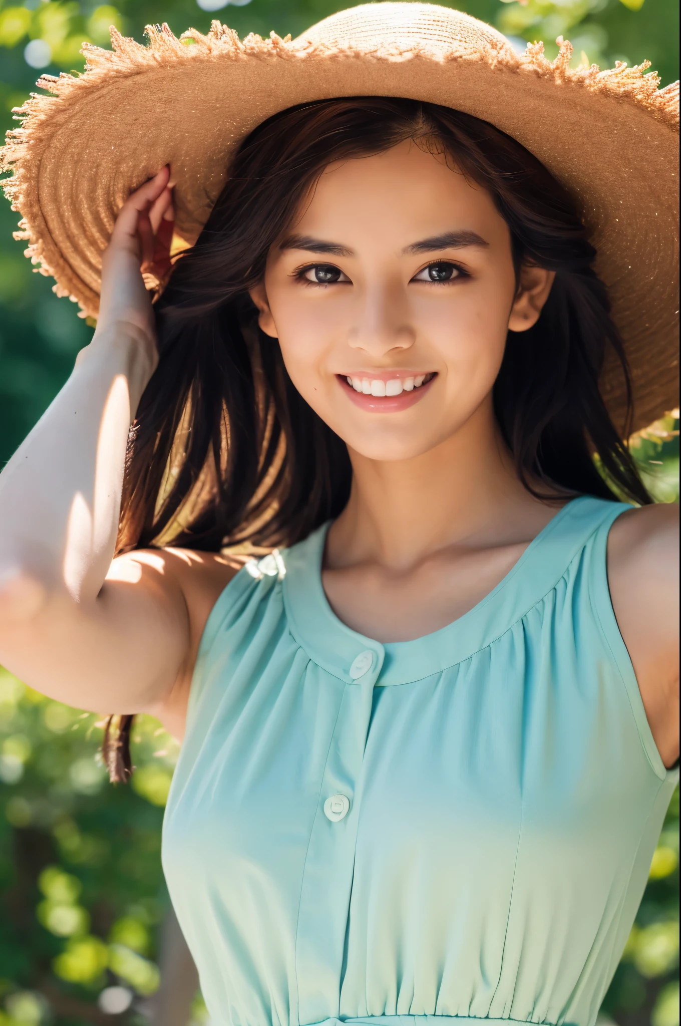 ((best qualtiy, 8K, masterpiece:1.3)), sharp focus:1.2,one-girl, Beautiful Women with Perfect Figure:1.4, Skinny Japanese lady, Slim abs:1.1, exteriors, rays of sunshine, Ultra-fine face, Fine eyes,Slim legs
