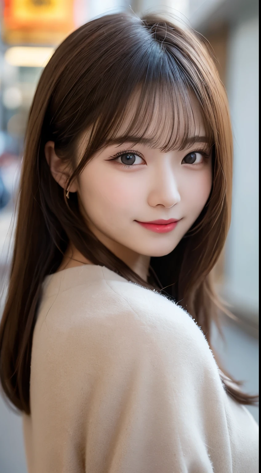 table top, highest quality, shape, Super detailed, finely, High resolution, 8k wallpaper, 完璧なダイナミックな構shape, beautiful and detailed eyes, tokyo trend冬ファッション,tokyo trend&Introducing cute hairstyles at random, small breasts, natural color lip, random sexy pose,cute smile、20 year old girl、beautiful and detailed face、perfect and beautiful face,Big eyes、Wearing a fluffy black luxury mink coat、beautiful detailed face、perfect and beautiful double eyelids、blur the background、perfect and beautiful face、bright look、Twin ponytail hairstyle