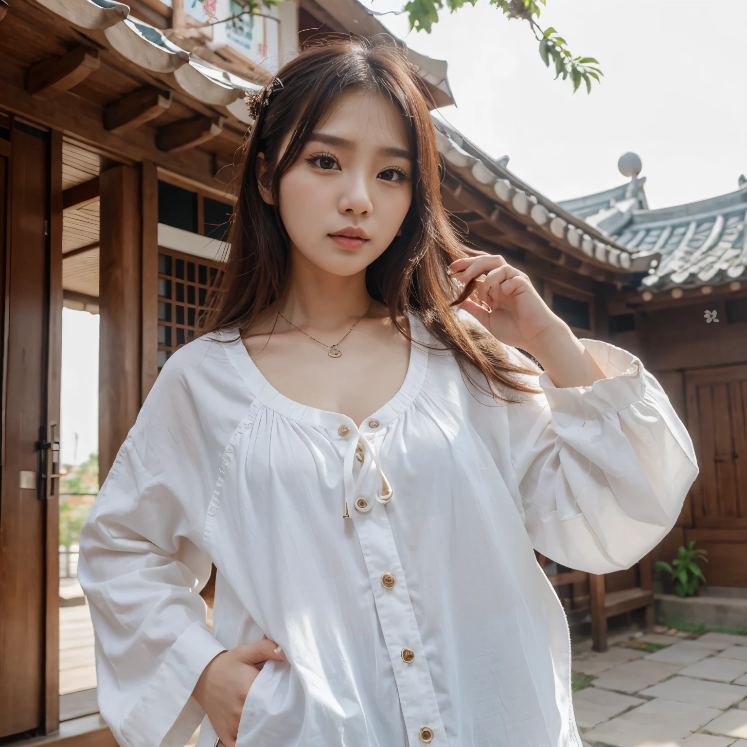 Cewek Korea cantik putih mulus bogel telanjang