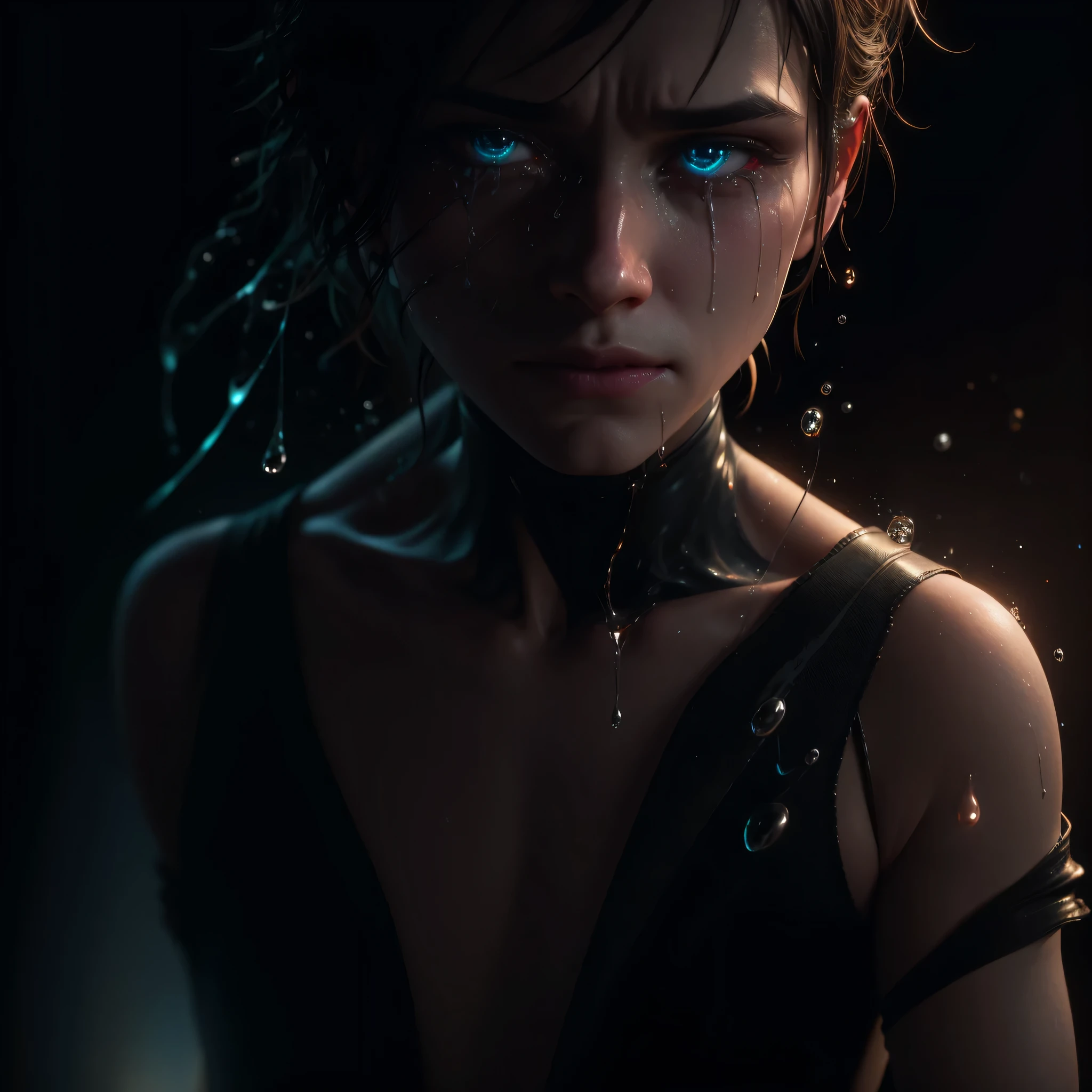 octane render, hdr, (hyperdetailed:1.15), (soft light, sharp:1.2), strong crying man, hurt woman, many hearts, ultra detailed, flying hearts, beating hearts, soul ripping, mist dripping, bleeding heart, broken hearts, sadness flowing, tears glowing, rainbow hope, ethereal, spiritual, feels like death