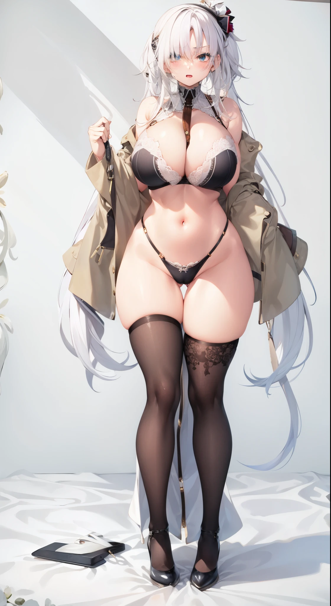 white hair,age girl,Big breasts