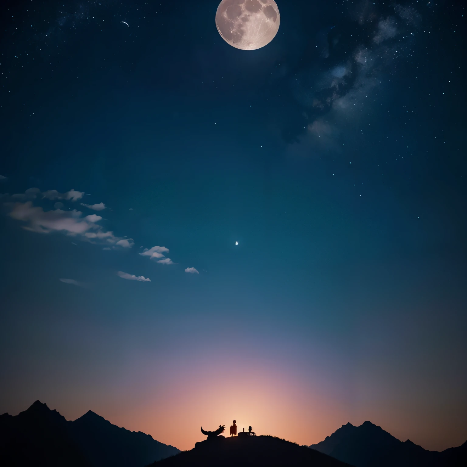 Hear the song of the moon shadow，The residents of the kingdom are leaving their homes one after another，Look up at the sky。They saw the dragon soaring in the moonlight，My heart is filled with awe and gratitude。They know，This is the dragon bringing them good luck and blessings。