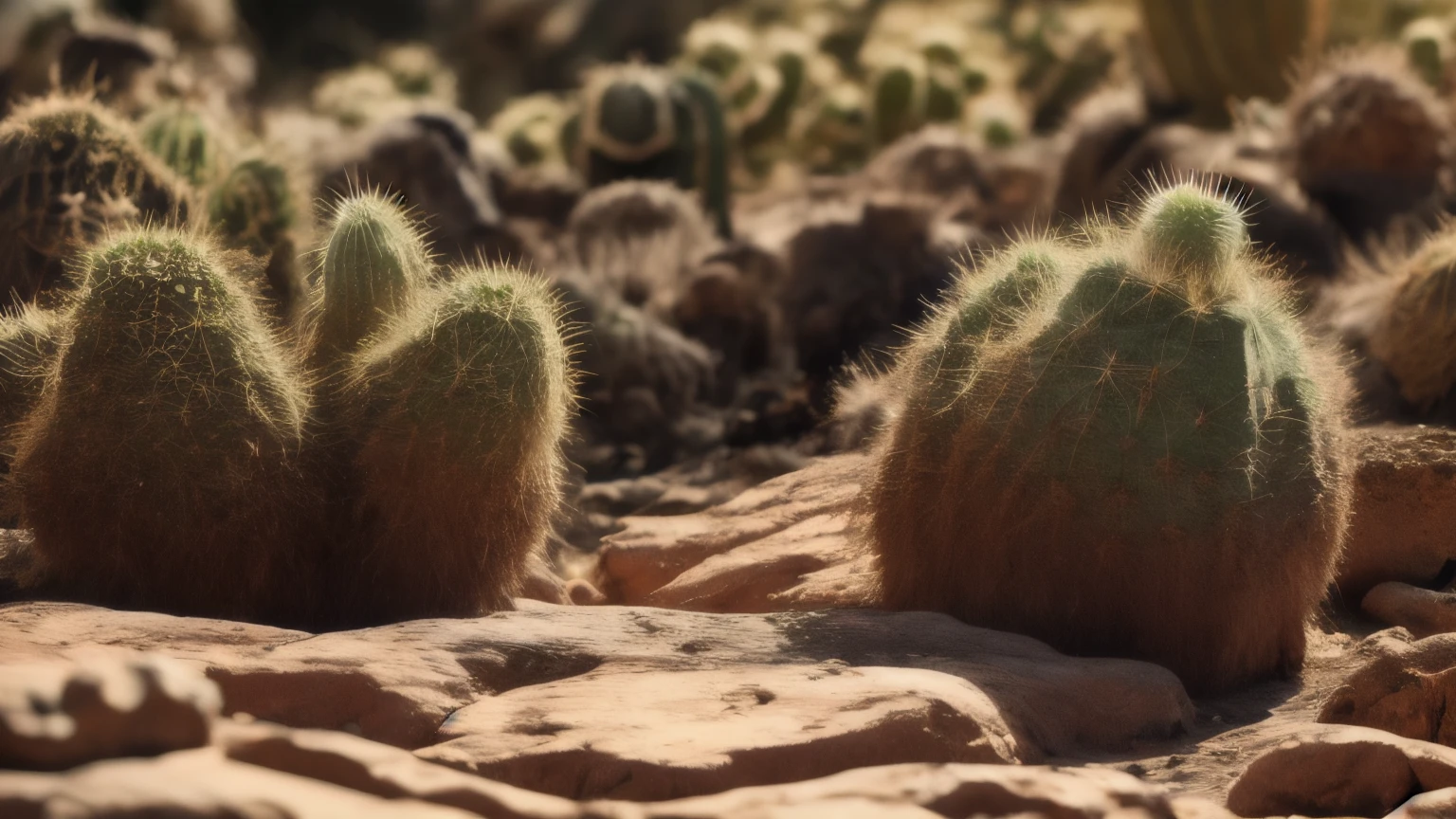 hyper ultra realistic photographs full body of A single, gnarled cactus stands defiant against the relentless sun and wind of the desert. Its weathered skin and sparse needles whisper tales of resilience against drought and hardship. Does it hold the secret to survival in a land where life seems impossible? ratio 16:9, 4k, 8k resolution, High quality photo, high detailed, imagesharp focus, Cinematic lighting,hyperdetailed & Unreal engine, detail, realism, photography,cinematography, camera NIKON, lens NIKKOR flagship, masterpiece. hyper-maximalism, ultradetailed photorealistic, light skin imperfections, final render, vray, photo, fashion