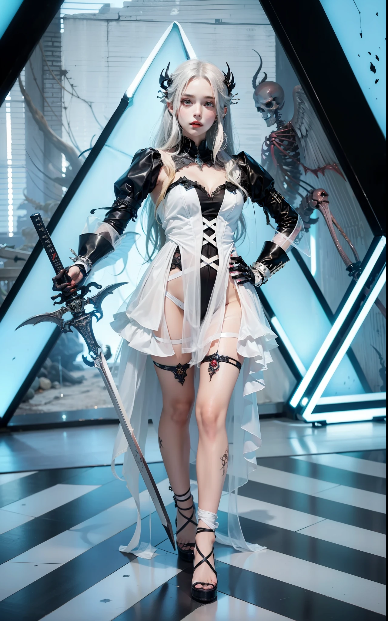 beautiful picture,Picture of box full of swords,wing, succubus theme,the fallen angel,Excellent,scary,secret terror,tentacle,have eyes,The Uncanny Valley effect,little beast blood moon,Skeleton skeleton,vampire,hell fire,gloss gel coat,Holy sword in hand