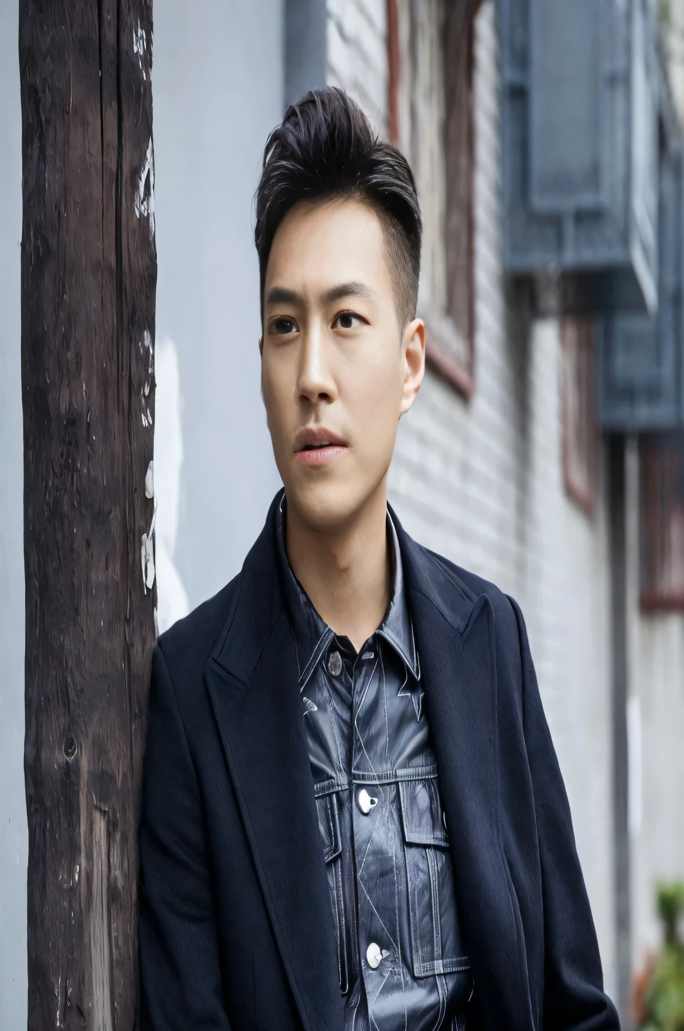 There's a man in a jacket standing next to the pillar, Jia Yan, Handsome Chad Chin, bo feng, Ellen Lee, ruan jian, steve zheng, Wen Junni, Hengtai, Zhang Shuhao, mario feng, jin shan, Hong Junheng, Peter Shaw, longque chen, lu ji, liang mark, reuben wu, kan liu