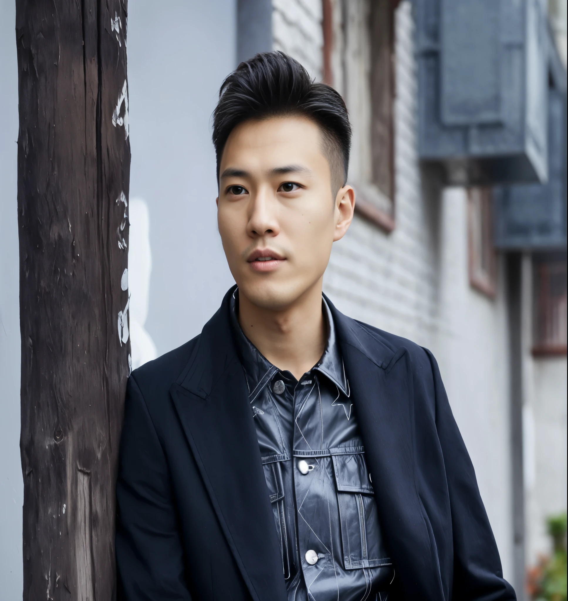 There's a man in a jacket standing next to the pillar, Jia Yan, Handsome Chad Chin, bo feng, Ellen Lee, ruan jian, steve zheng, Wen Junni, Hengtai, Zhang Shuhao, mario feng, jin shan, Hong Junheng, Peter Shaw, longque chen, lu ji, liang mark, reuben wu, kan liu