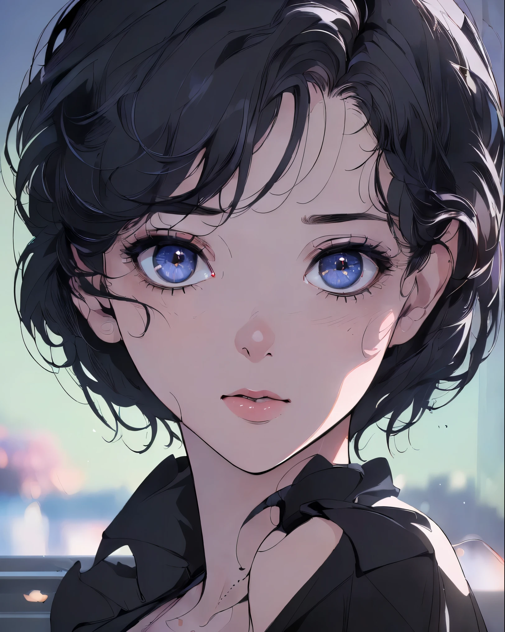 (masterpiece:1.3), (8k, photorealistic, RAW photo, best quality: 1.4), (1girl), beautiful face, (realistic face), (black hair, short hair:1.3), beautiful hairstyle, realistic eyes, beautiful detailed eyes, (realistic skin), beautiful skin, (sweater), absurdres, attractive, ultra high res, ultra realistic, highly detailed, golden ratio