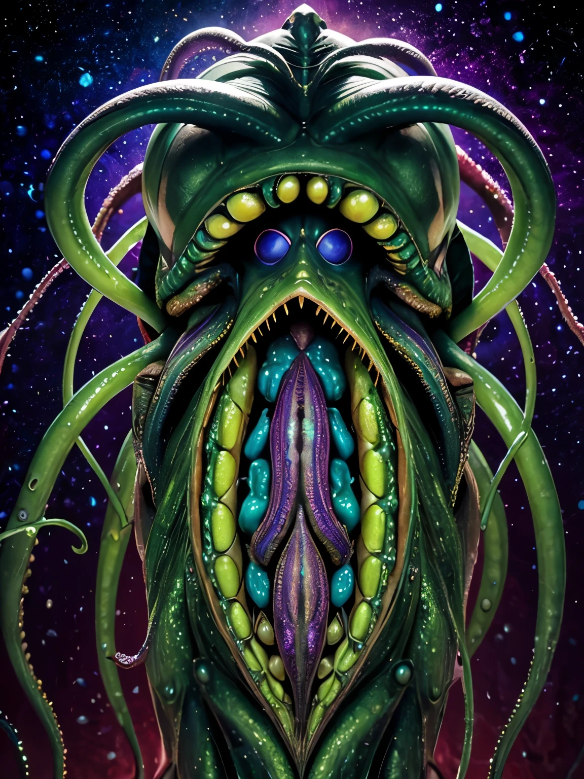 {NEO GOD}{an alien}{Chemicals}{Deities}{vhorrified}{Deities々Right}{Beautiful shape}{an oil painting}{hight resolution}{devastated}{Buddha}{Rainbow flesh}{Ultimate form}{Another dimension}{kosmos}{mistic}masterpiece , best quality , ultra-detailed{cthulhu mythos}{goddes}{MuCoi}{mucous membrane}{tentaculata}{worm}{Nyarlathotep}{High Quality}{symmetry}