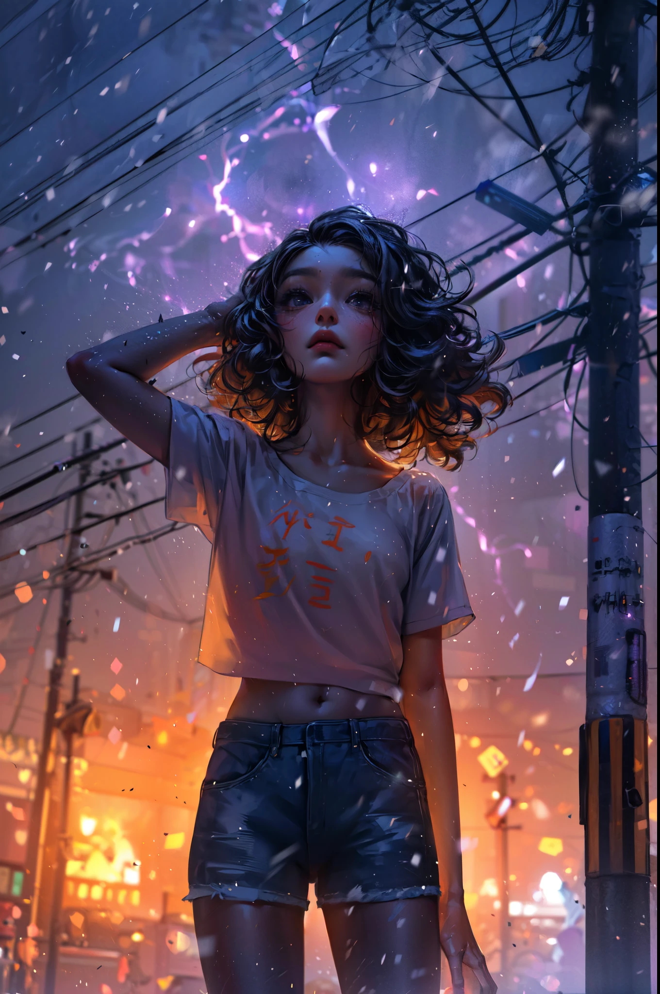 Highest quality,The perfect masterpiece,Perfect artwork,8K,Delicate face,(hakuhatsu:1.3), pearl illusion,Cyberpunk,fashion trend,3s material,high-definition,detail representation,c4d,3D,octane rendering,ray tracing,complex details,animated lighting,OCrenderer,8k,