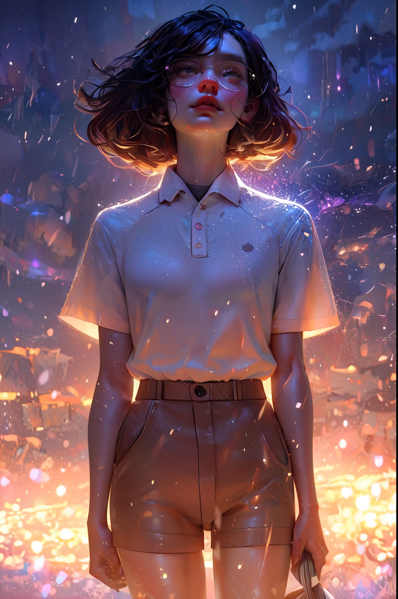 Highest quality,The perfect masterpiece,Perfect artwork,8K,Delicate face,(hakuhatsu:1.3), pearl illusion,Cyberpunk,fashion trend,3s material,high-definition,detail representation,c4d,3D,octane rendering,ray tracing,complex details,animated lighting,OCrenderer,8k,
