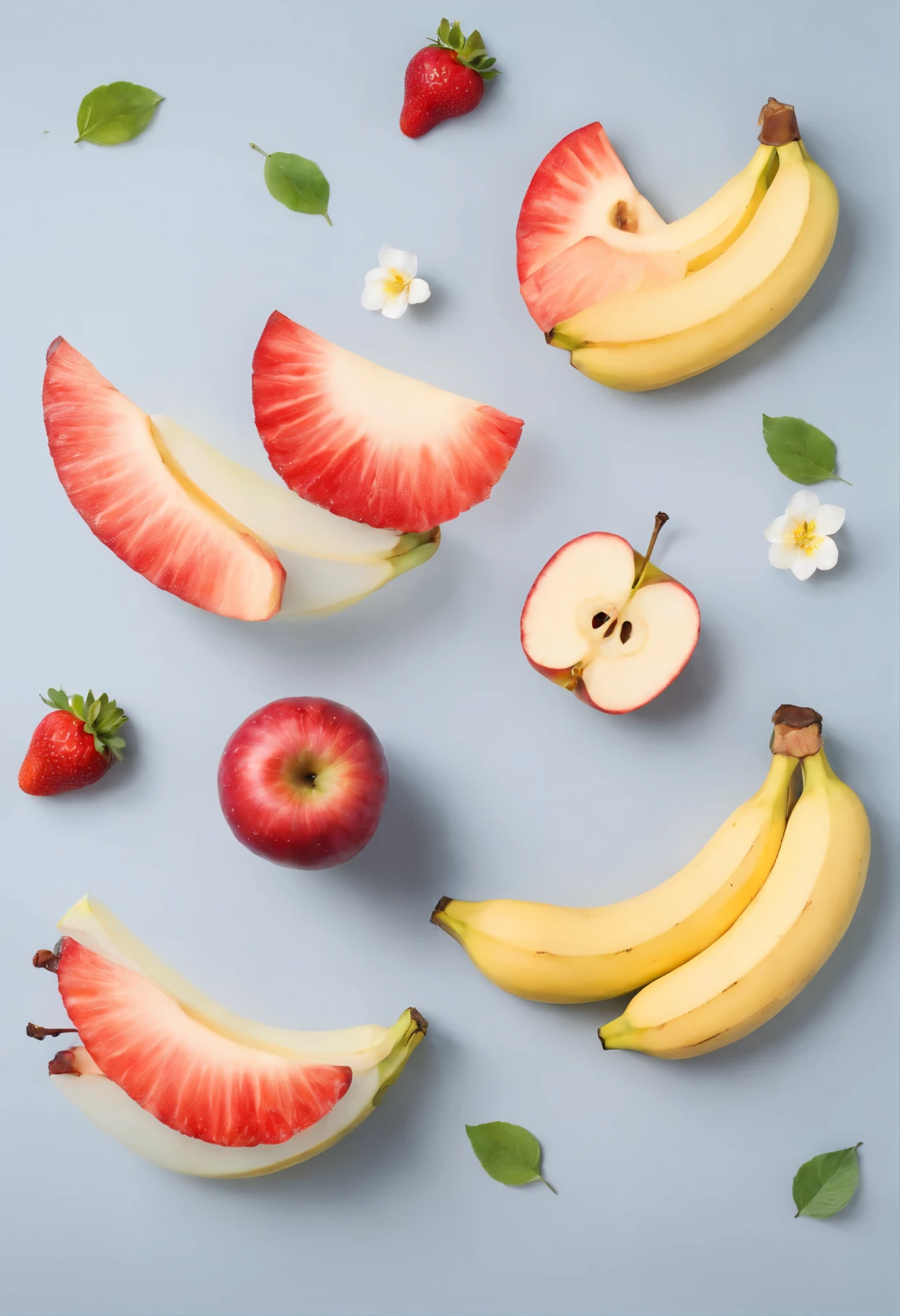 apple banana strawberry moon