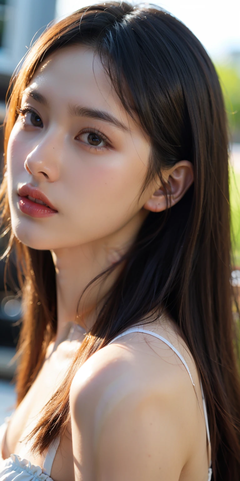 极多suckers,suckers,Photo library,The most beautiful girl in Thailand,Upper body close-up,The picture is extremely realistic,(Extremely detailed),Add details,再Add details,(Very realistic skin texture),Increased skin texture,Sunlight shines,hair enhancement。suckers,More realistic,More ray tracing,Extremely detailed three-dimensional lighting,Contour enhancement,clarity enhancement,Full portrait clear。