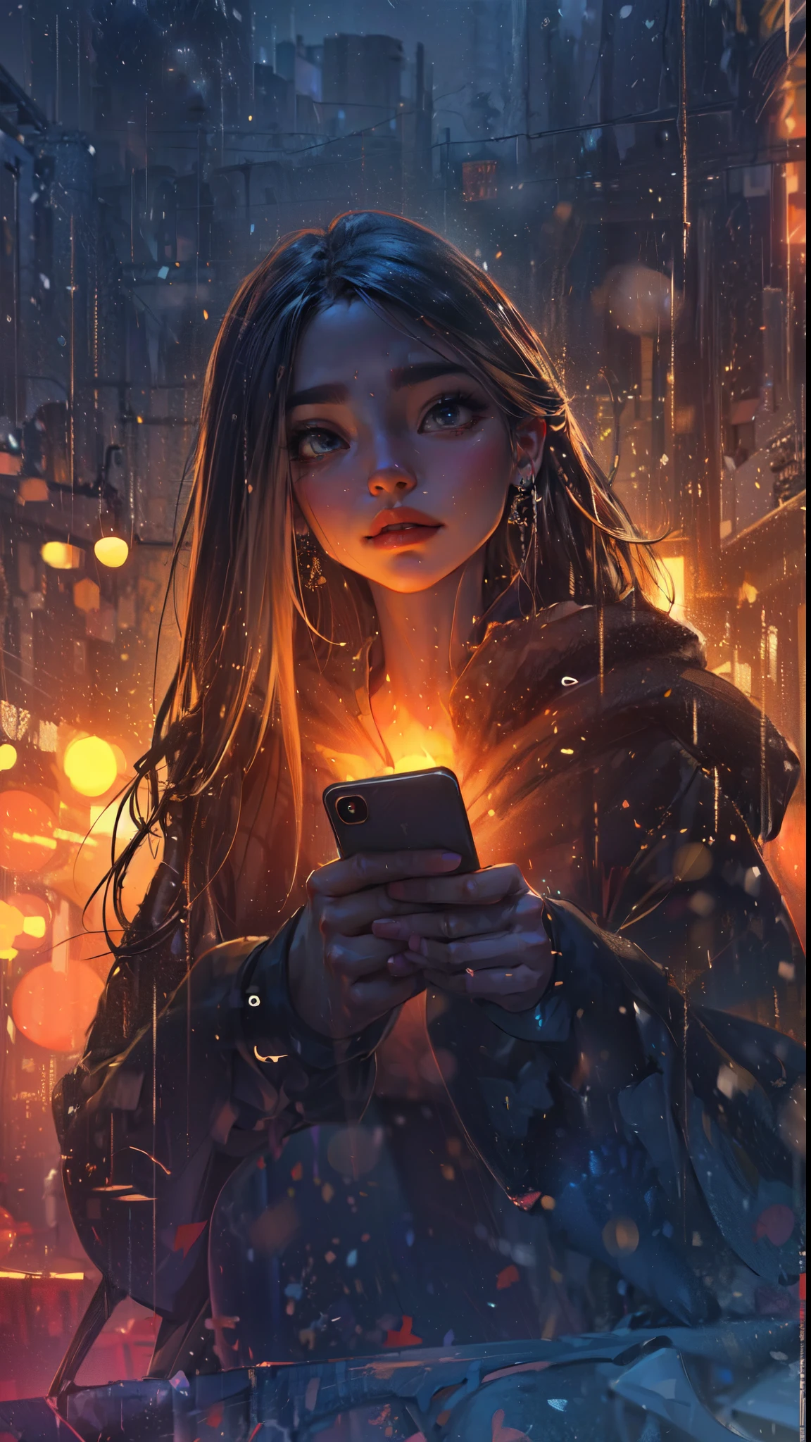 Highest quality,The perfect masterpiece,Perfect artwork,8K,Delicate face,(hakuhatsu:1.3), pearl illusion,Cyberpunk,fashion trend,3s material,high-definition,detail representation,c4d,3D,octane rendering,ray tracing,complex details,animated lighting,OCrenderer,8k,