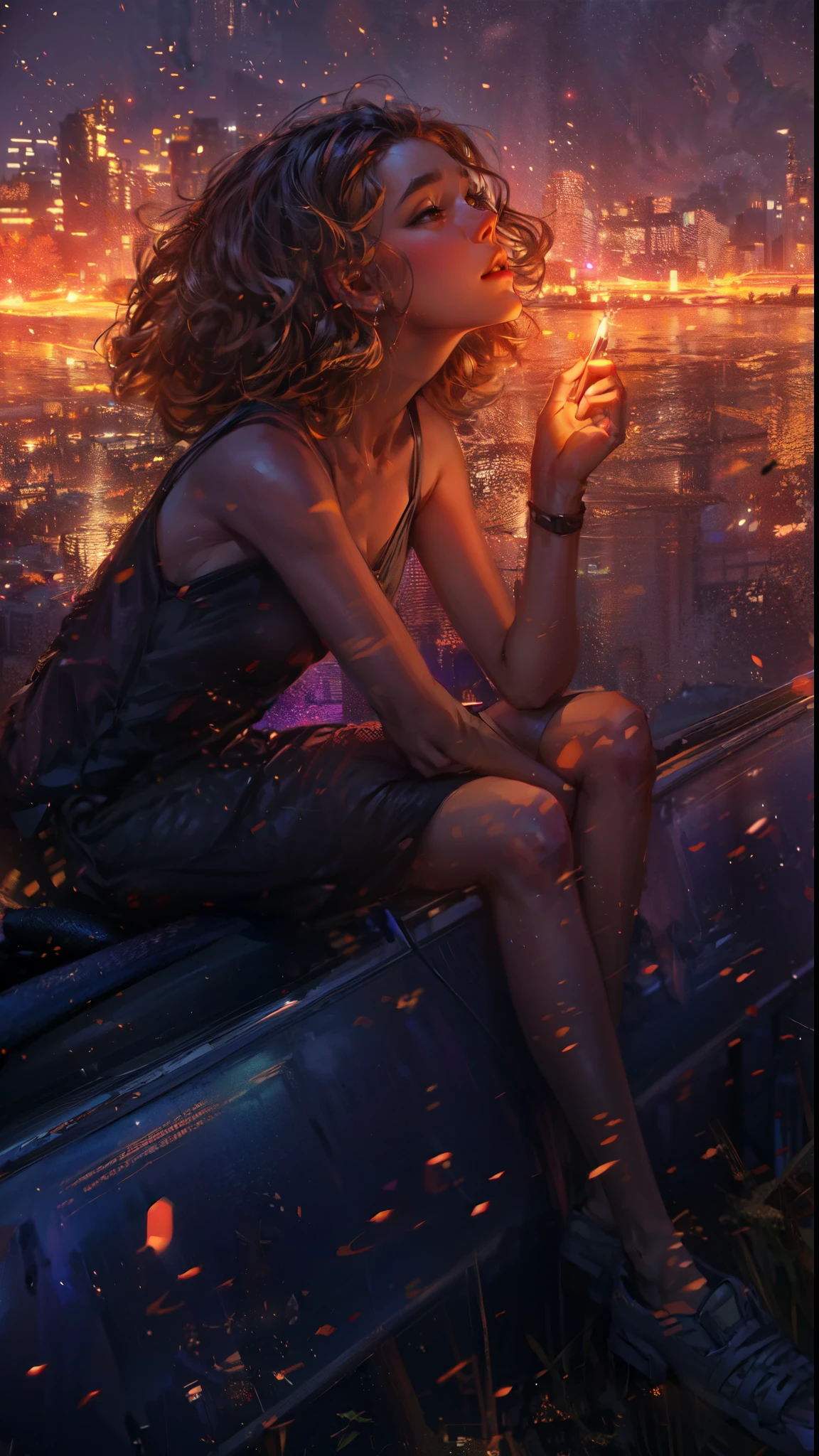 Highest quality,The perfect masterpiece,Perfect artwork,8K,Delicate face,(hakuhatsu:1.3), pearl illusion,Cyberpunk,fashion trend,3s material,high-definition,detail representation,c4d,3D,octane rendering,ray tracing,complex details,animated lighting,OCrenderer,8k,