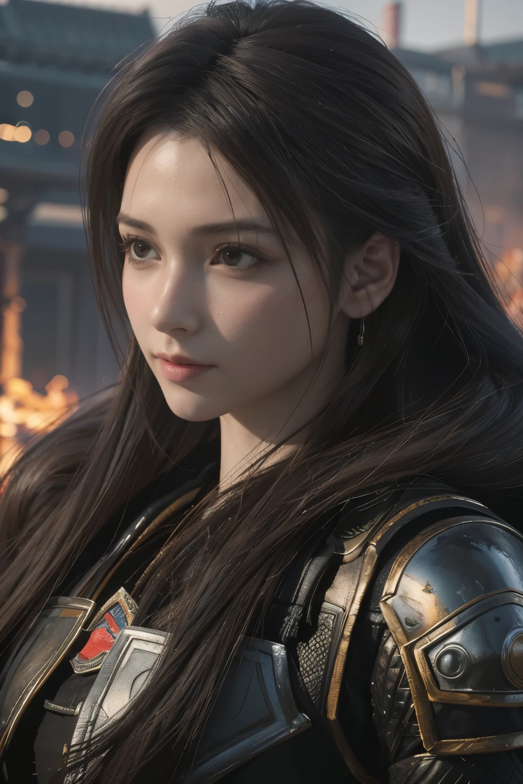 Game art，The best picture quality，Highest resolution，8K，(A bust photograph)，(Portrait)，(Head close-up)，(Rule of thirds)，Unreal Engine 5 rendering works， (The Girl of the Future)，(Female Warrior)， 
20岁少女，((Hunter))，An eye rich in detail，(Big breasts)，优雅高贵，冷漠，勇敢的，
（Medieval-style fur combat clothing，Glowing magic lines，Animal skin clothing with rich details），Medieval Lady Knight，Medieval ranger，
拍照姿势，简单背景，Movie lights，Ray tracing，Game CG，((3D Unreal Engine))，oc渲染反射纹