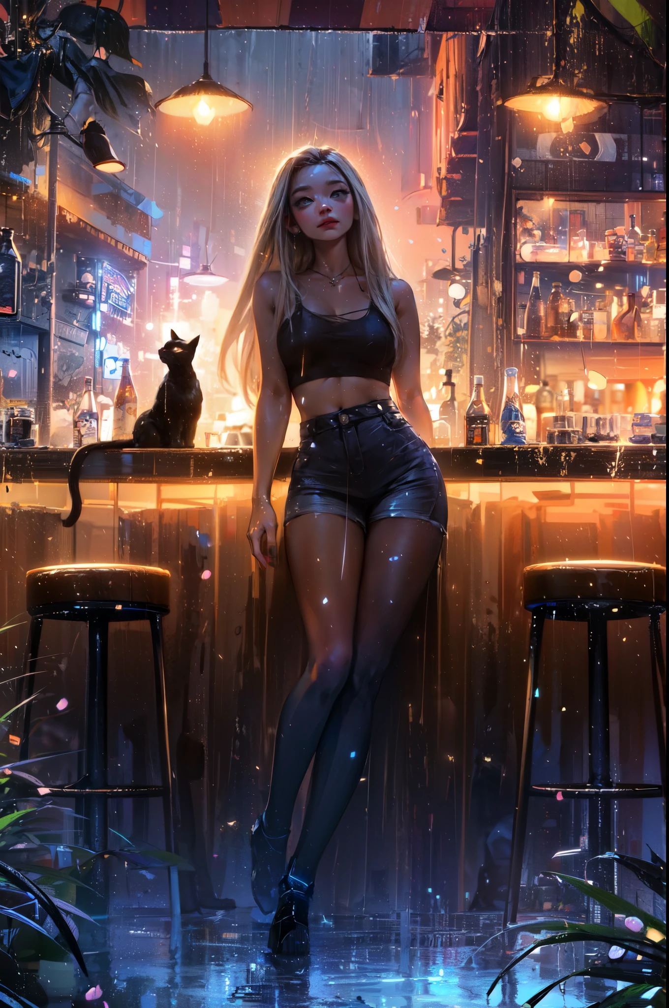 Highest quality,The perfect masterpiece,Perfect artwork,8K,Delicate face,(hakuhatsu:1.3), pearl illusion,Cyberpunk,fashion trend,3s material,high-definition,detail representation,c4d,3D,octane rendering,ray tracing,complex details,animated lighting,OCrenderer,8k,