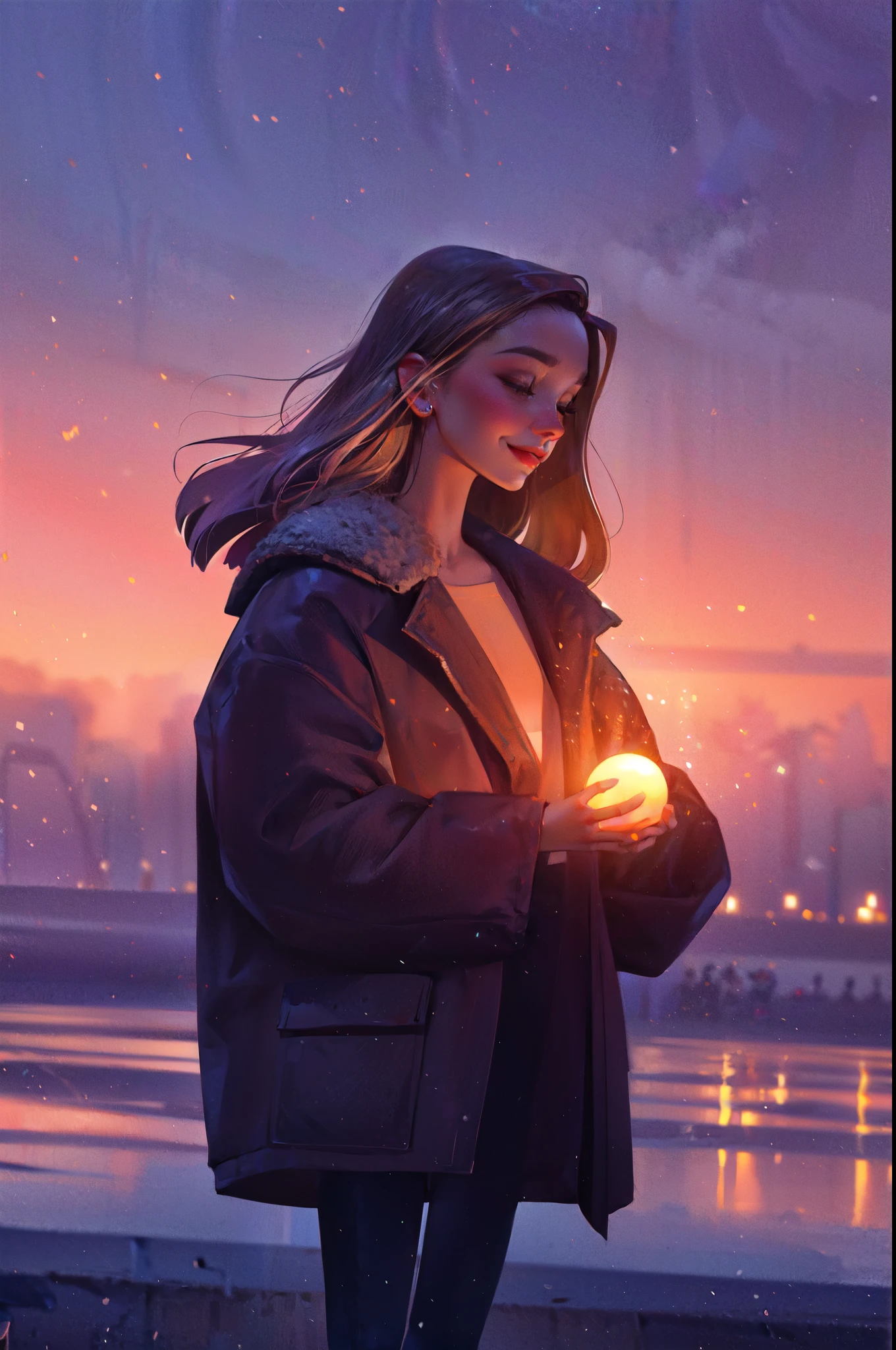 Highest quality,The perfect masterpiece,Perfect artwork,8K,Delicate face,(hakuhatsu:1.3), pearl illusion,Cyberpunk,fashion trend,3s material,high-definition,detail representation,c4d,3D,octane rendering,ray tracing,complex details,animated lighting,OCrenderer,8k,