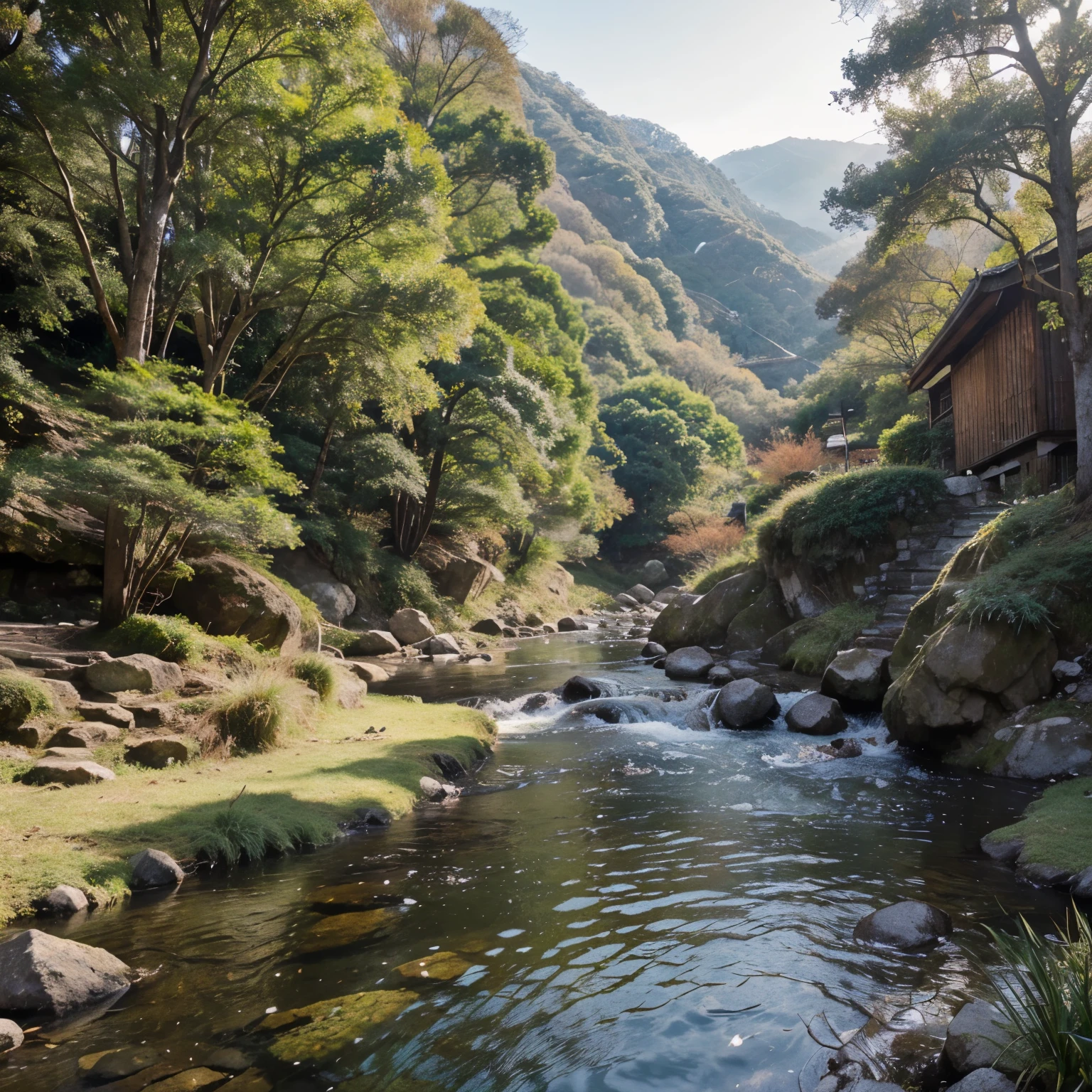 Want to join「Happy new year from happy dragon」word,There is a quiet creek,There must be green hills,There are Chinese dragons flying over the valleys and streams