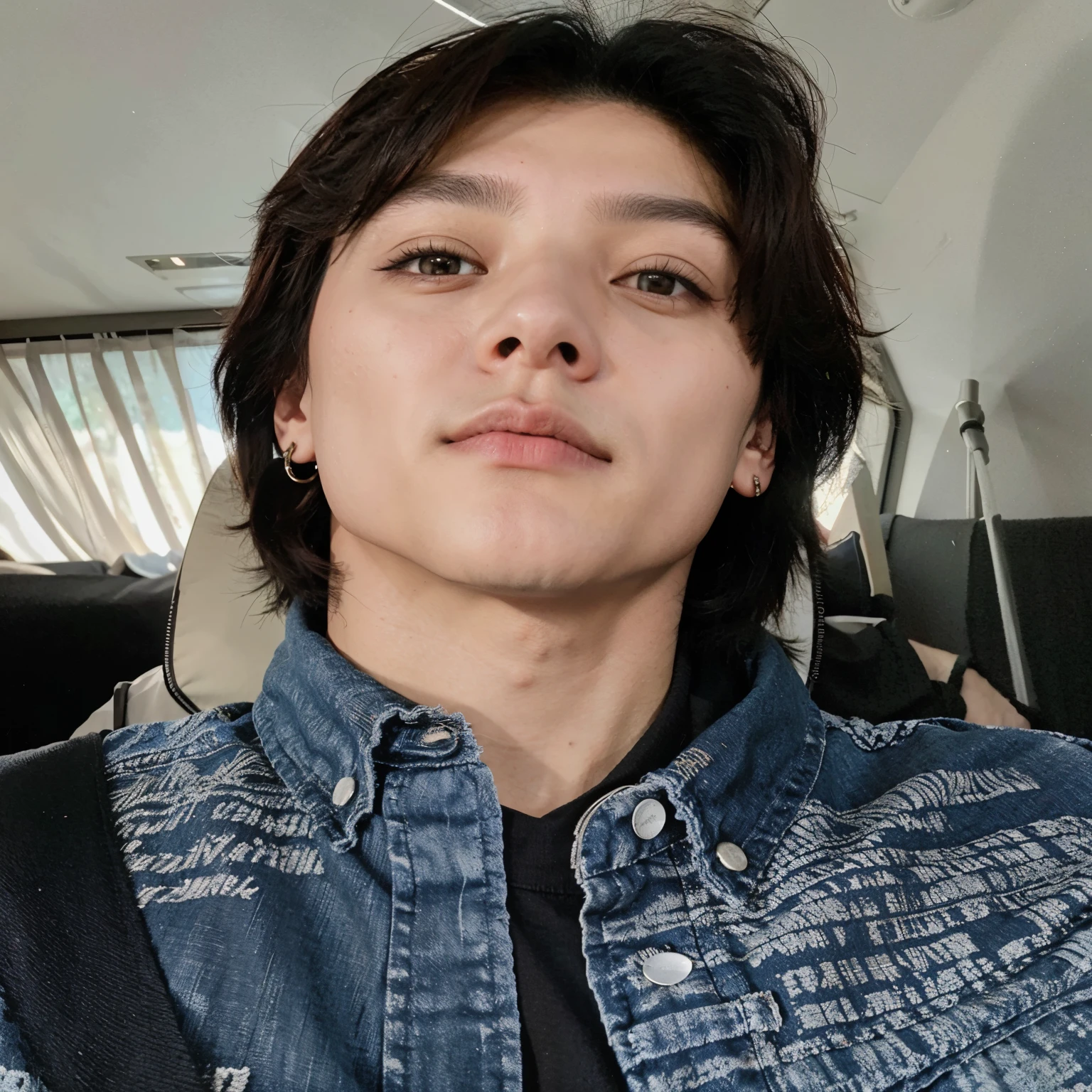 tem um homem com piercing no nariz e jaqueta jeans, Jeon jungkook, jungkook, jungkook, jungkook, Jeon jungkook , jeon jungkook , jungkook, brilhante da chuva, homem sul-coreano,handsome prince and androgynous , Jungkook, hyung tae kim, imagem de perfil, jeon jungkook