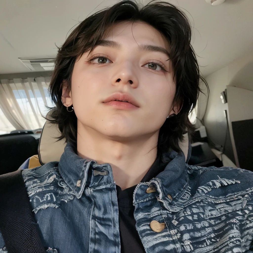 tem um homem com piercing no nariz e jaqueta jeans, Jeon jungkook  , Jeon jungkook ,Jeon jungkook  , Jeon jungkook , Jeon jungkook , Jeon jungkook  , handsome androgynous prince , Jungkook, Jeon jungkook  , imagem de perfil, Jeon jungkook 