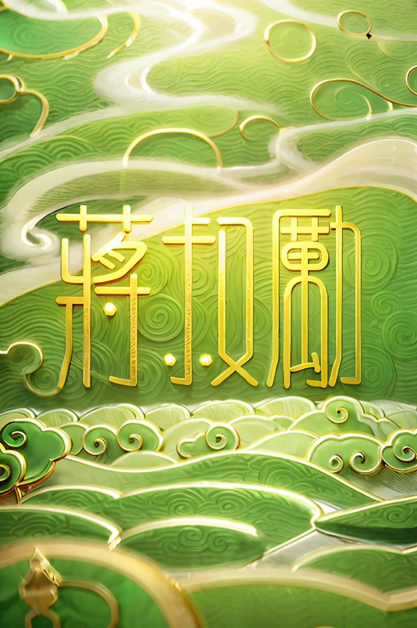 (Yellow theme),(jade carving:1.5), (Chinese cloud pattern:1.2), (Lotus:1.5, Sunflower), (Oriental elements, Chinese colors, senior color matching), (super delicate:1.2, lose focus:1.2, fantastic:1.2, magical light effect:1.2), Masterpiece, three-dimensional,super rich,super detailed,8k,gold,gold line,jade, 3ddianshang\(style\)