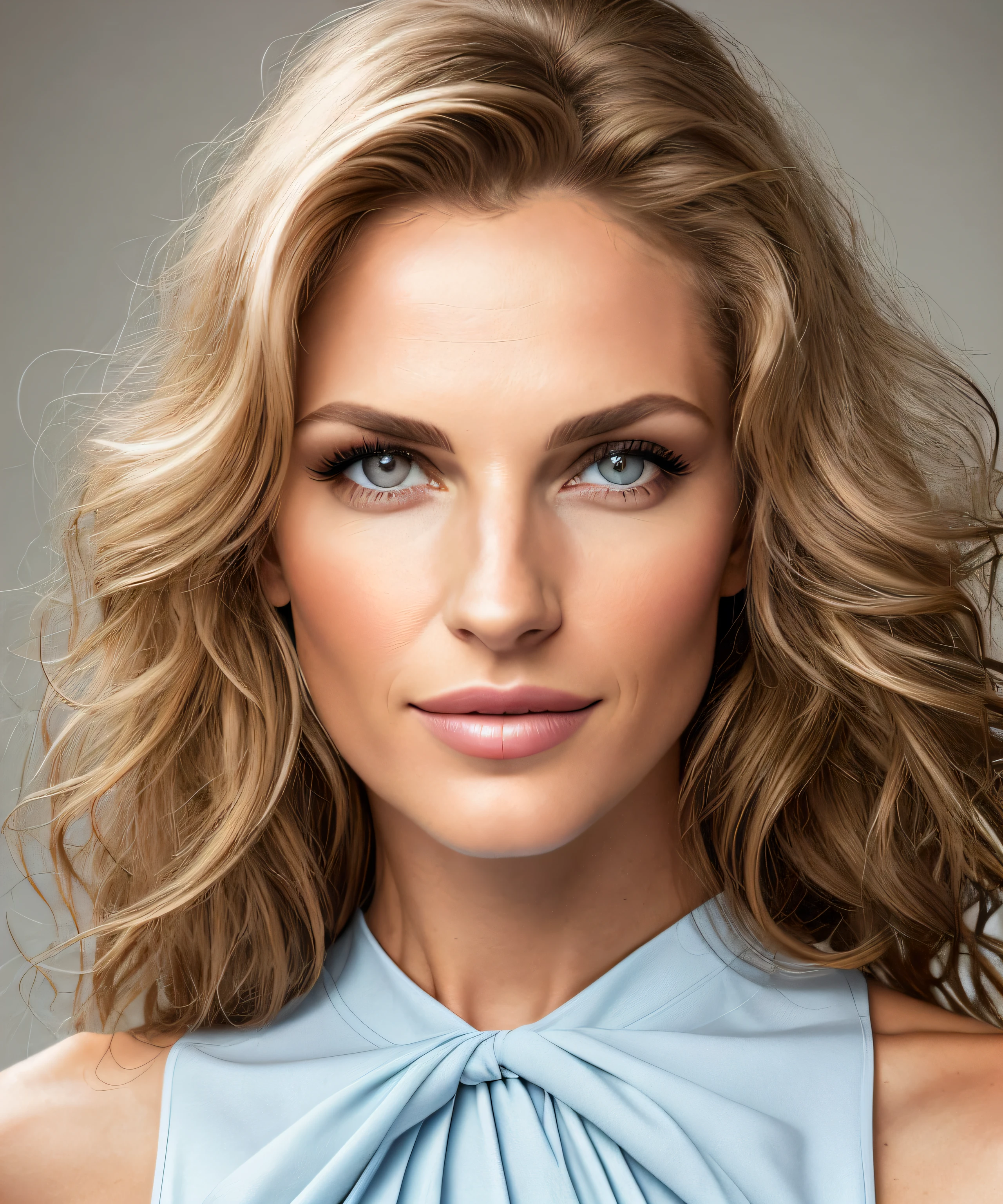Legendary fashion gorgeous super 35 year old model, [[[[medium shot]]]], [[[[peito]]]], [[[[Neck]]]], [[[[ombros]]]], festa elegante do dia, olhos perfeitos, Perfect iris, perfect lips, dentes perfeitos, Pele perfeita, Luz frontal suave, Brilho, HDR, (cores suaves:1.2)