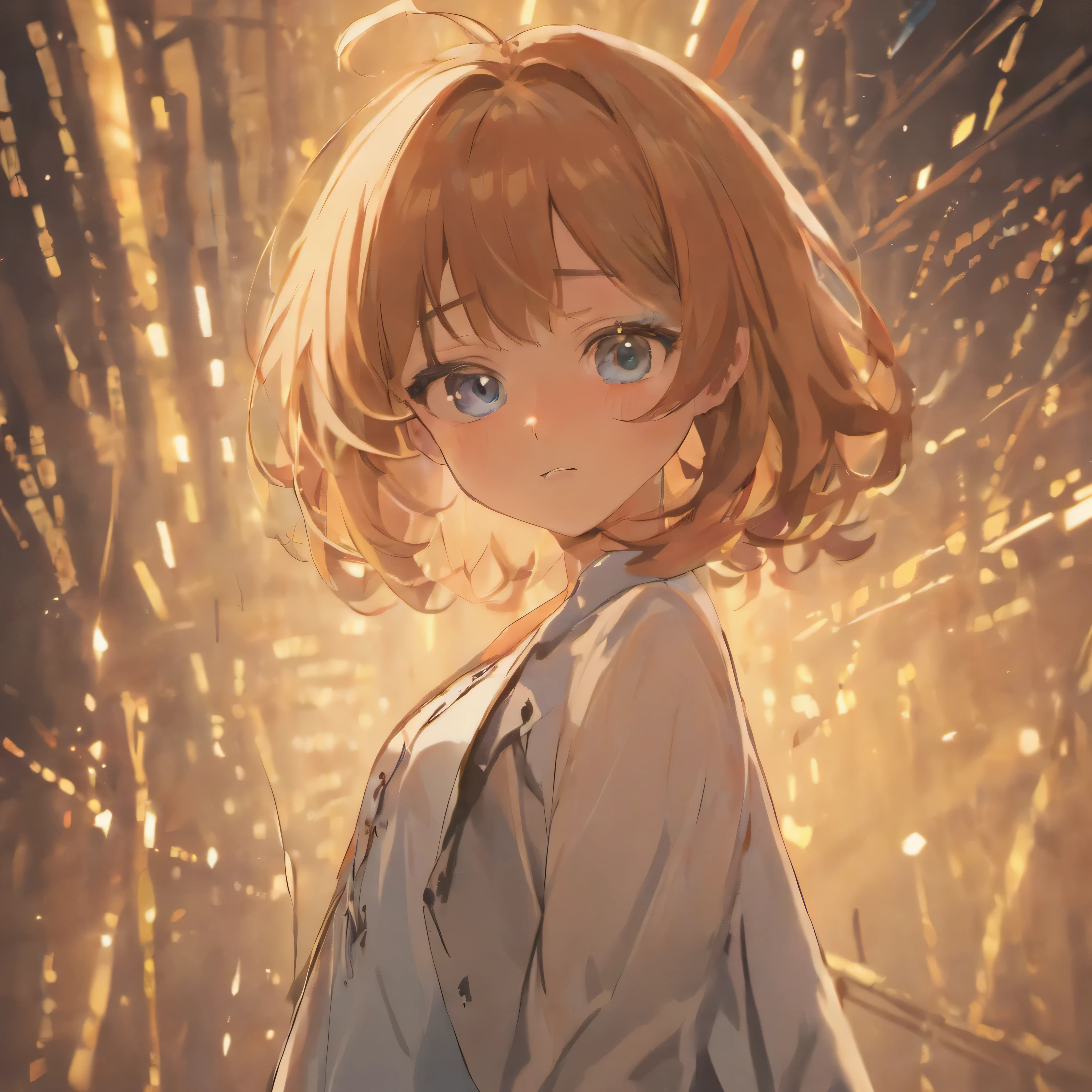 4k, (masterpiece), highest quality, 2d, ((nsfw)), ( anime school gir), (unbuttoned shirt), (small breasts), nipples, long brown hair, blue eyes, smile, full height, clear eyes, black eyelashes, (intricate detailed), dramatic, makoto shinkai, trending on CGsociety