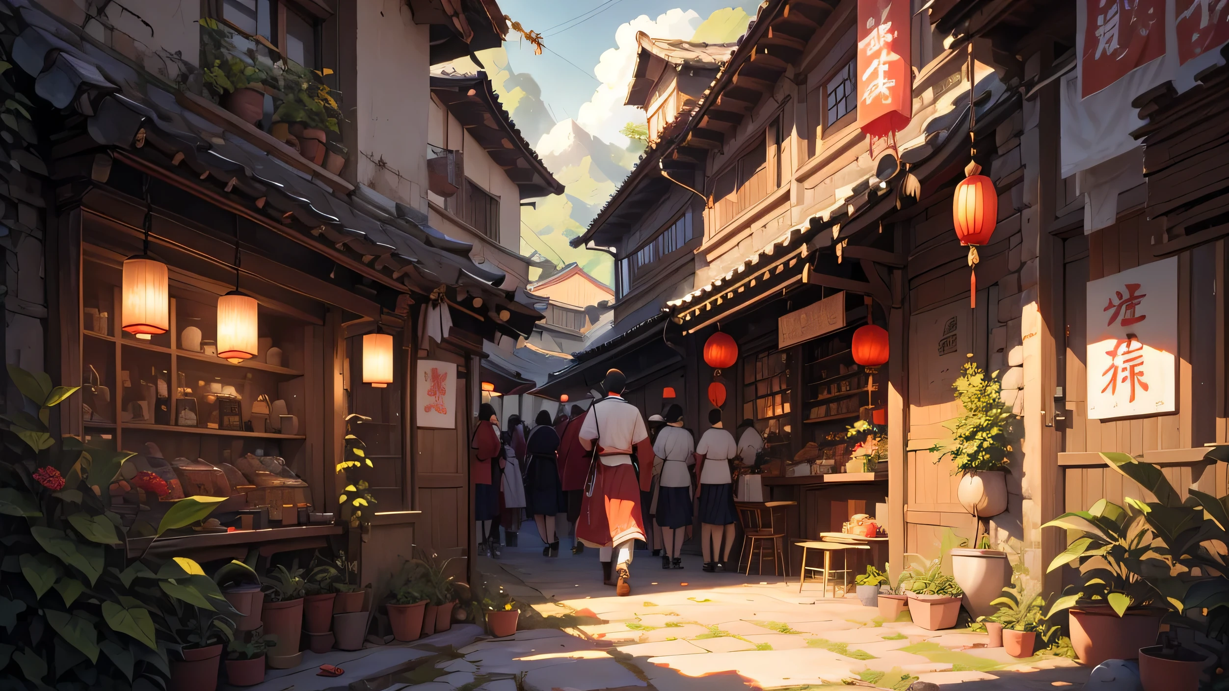 Chinese New Year, year of the dragon, 2024, small village, Fiestas, muchas personas,