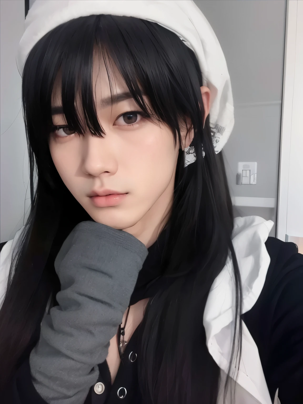 homem asiático selfie kpop asian handsome face, Cai Xukun, Jung Jaehyun, Jimin, Jimin\'s right eyelid swollen, Jimin\Plump lips, olhos sonolentos, Jinyoung Canela, Hyung Tae, Ulzzang macho, TaeJune Kim, Jungkook, Parque Jimin, Rosto Jimin preciso, wan adorable korean face, XQC