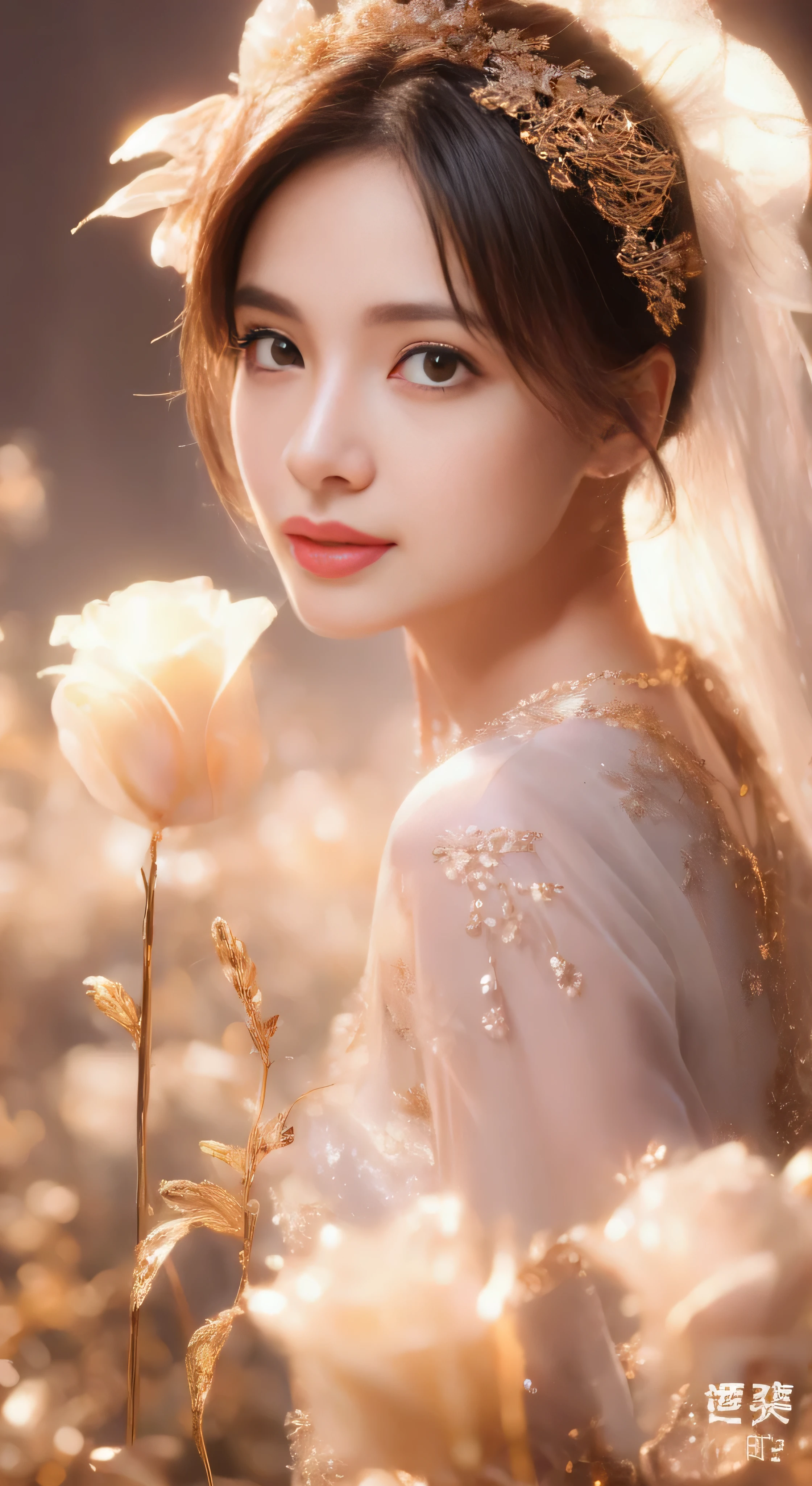 castle in the distance、face is in front、look at the camera、profile、8K、real photos、ultra high resolution, master parts, highest quality, ticker , cinematic images,nice girl、Ann、16 only、Annグロサクソン、double eyelid、droopy eyes、very big eyes、eyes are purple、dark eye shadow、lips are very thin、The tip of your nose grows beautifully...........................................、small nose,,,,, very detailed , silver hair、straight short hair、smile、 sweet expression 、)、very clear shadows , jewelry , fine eyes, Very difficult, shiny skin , パーフェクトブリリAnnト, perfect sentence, dramatic shadow、white tiara on head、gold necklace around neck、White aristocratic dress with gold embroidery、glass high heels、angel wings