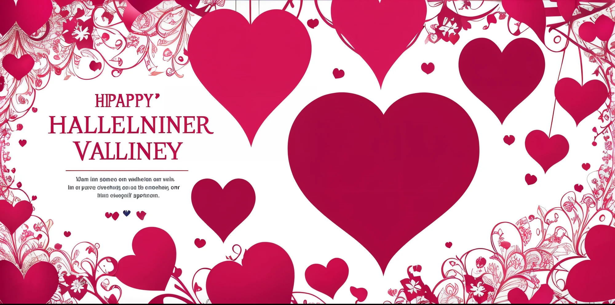 banner design for valentine day