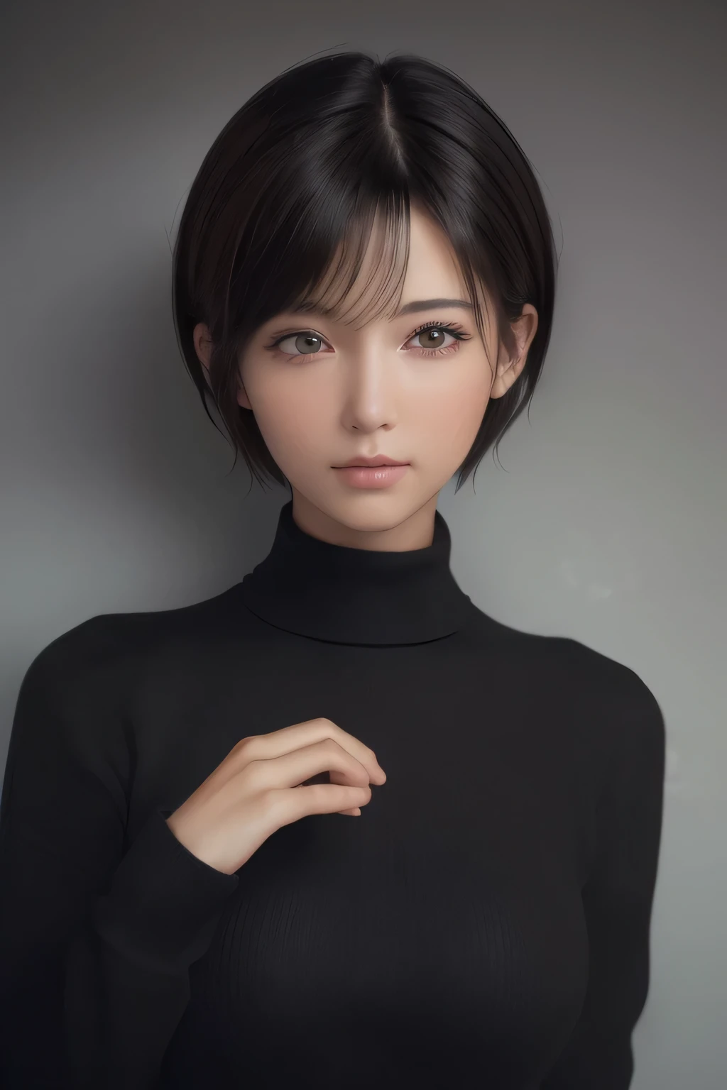 (masterpiece:1.3), (8K, realistic, RAW photo, highest quality: 1.4), (1 girl), beautiful face, (realistic face), (black hair, short hair:1.3), beautiful hairstyle, realistic eyes, beautiful and detailed eyes, (realistic skin), beautiful skin, (sweater), confused, charm, ultra high resolution, 超realistic, very detailed, golden ratio、holding dog