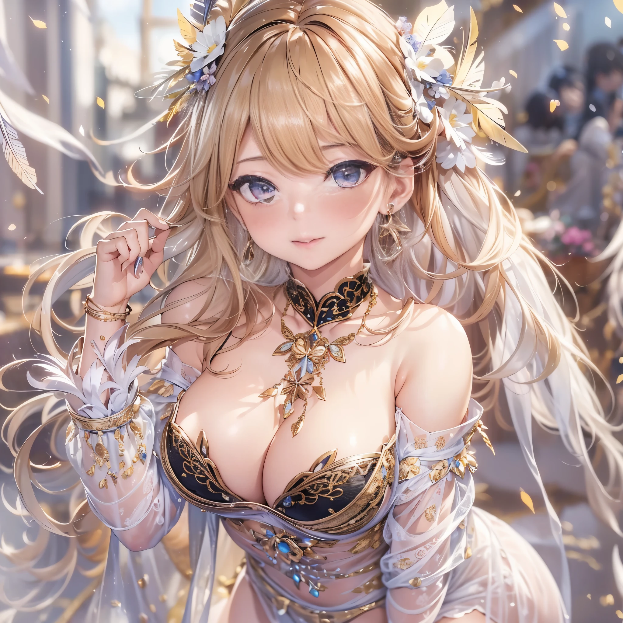 過去最高のmasterpiece、beautiful美しさ, 3D two-dimensional, rich, blonde, skirt, stockings, high heels, star、(Highly detailed CG Unity 8K wallpaper),(masterpiece), (最高quality), (超be familiar with), (best work),(best shadow), (sharp eyeliner, eye shadow, fine eye:1.1), (超High resolution,realistic,最高quality,realistic),(8K,RAW photo,最高quality,star),mature woman、sensual curves、huge breasts、thighs、bubble、お尻のmasterpiece, 最高quality, 超be familiar with, full body shot, mature woman, beautiful mature woman, nightgown and underwear, enchanting smile, thick lips, Chubby lips, blush, looking at the viewer, provocative expression, beautifulhair型, cleavage, Plump、curvy hips、attractive face、sexy lingerie、an inviting gaze、Expression of emotions、Lewd underwear、(((erotic see-through lingerie set)))、Standing position、gorgeous accessories 、big breastsの女性, bare shoulders, 金色のhair, colored feather, metal ornaments, colored flowers, particle, light, (masterpiece, 最高quality, 最高quality, official art, beautiful and aesthetic:1.2), (1 girl:1.5), 非常にbe familiar with,(fractal art:1.1),(colorful:1.1)、(flowers:1.3),most detailed,(zentangle:1.2), (dynamic pose), (abstract background:1.3), (shiny skin), (lots of colors :1.4), ,(earrings:1.4), (feather:1.4),masterpiece, 最高quality, 超be familiar with, 30~40 years, full body shot, beautiful 、さまざまなhair型，gold headband，plump breasts，beautiful，greek clothing，Tulle covers the breasts，perfectly proportioned, detailed clothing details,marble，god statue，cinematic lighting, film grain, 8K, masterpiece, 超be familiar with, high detail, 高quality, High resolution,(((NSFW:1.2)))、exposed chest、Openwork decoration，(((see through dress)))、(((解剖学的に正しいbody))) , 最高quality, 超be familiar with, (((Lewd underwear)))、raise your butt, from below, (((R-18)))、thighs, big breasts, Are standing, cowboy shot, blush, (((1 girl))), (masterpiece:1.3), (High resolution), (8K), (非常にbe familiar with), perfect face, Nice eye and face, (((最高quality))), (超be familiar with), detailed face and eye, (alone), beautifuleye,(((sexy pose)))、(((整ったbig breasts)))、((beautiful eye))、luxury、(((超High resolution)))、(((detailed description)))、(((ぽっちゃりbody型)))、(((解剖学的構造に一致したbodyの部位)))、beautiful長いまつ毛、バランスのとれたbody型,2 feet、Just the right size for your legs and arms、Fishnet tights、glamorous、(((Clear white and black eye)))、lipstick、Sparkling、(Undistorted face, eye, body)、jewelry、gem、(長くカールしたbeautifulまつ毛)、(((バランス良いbeautiful胸)))、(transparent, Exquisite skin:1.2)、(((完璧なglamorousボディー)))、actress face、Super beautiful、Cute smile、Healing beauty、flower shower、完璧なeye、realistic depiction、Super sexy、glossy、Glamorous、double eyelids、Good dark makeup、makeup、ぼやけていないeye , expensive_quality, expensive_solve, masterpiece*I wore, whitespace, colorful, 1 girl, alone, white_hair, prism hair, [pink|green] eye, gradient eye, multicolored eye, shine eye, shine, Sparkling, shine white particles, Alone、one shot、adorable、Plump、Glossy and exquisite skin、はっきりしたeye鼻立ち、realistic eyes、whiteい肌, real human skin, (be familiar with), oval face, pore, (8K, Raw photo, realistic: 1.4), one girl, (Gentle and Goddess-like Eyes) happiness: 1.2), (lip gloss, eyelash, gross face, 最高quality, 超High resolution, wide lighting, natural shading)、ぼやけていないeye、(((Plump face)))、cute face 、(((つやつやのshine肌)))、eyeの補正