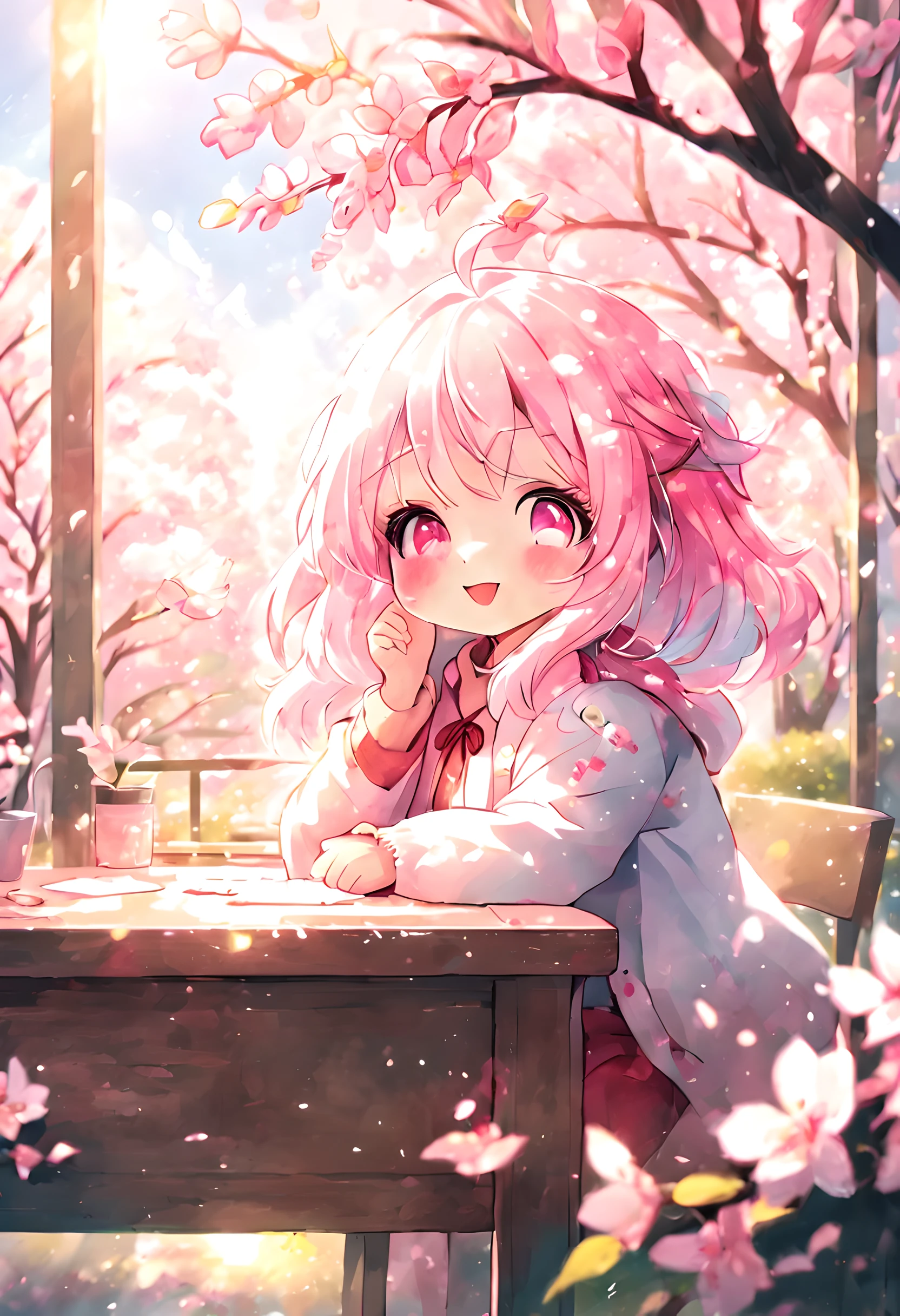 （best quality，4K，8k，high resolution，masterpiece：1.2），super detailed，（realistically，realistically，lifelike：1.37），perfect fun atmosphere，Complex lotus petal movements，The elegance of bright colors and delicate brushstrokes，The bright red stage is dotted with delicate falling snowflakes，Gentle and ethereal beauty，Dusk shines in every corner，Dance to the rhythm of flying cherry blossom petals，Mystery and elegance intertwined， Delicate emotional tears sparkle in the moonlight，girl and white cat，long blue hair， blue eyes， flowing blue dress， white top，three quarter sleeves， sitting position， brushing hair， starry sky background， halo