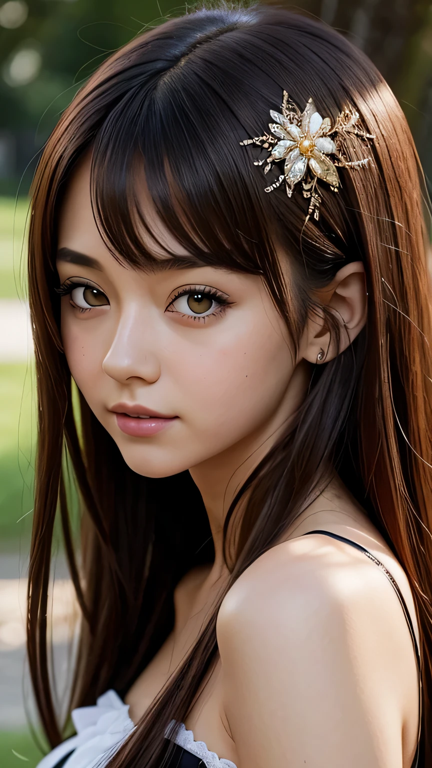 18 year old beautiful girl, Big eyes, big breasts, and thin, 8K, 最high quality, (highly detailed head: 1.0), (highly detailed face: 1.0), (highly detailed hair: 1.0), Maid clothes, High-definition official artwork, anime moe art style, clean detailed anime art, smile, golden hair, smooth long hair, masterpiece, 最high quality, high quality, High resolution、