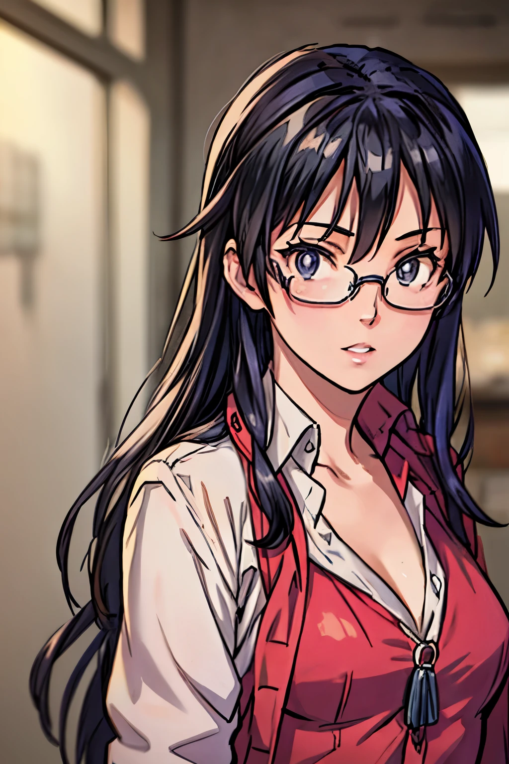 (highest quality,4K,8K,High resolution,table top:1.2), super detailed, (realistic,photorealistic,photo-realistic:1.37),((full body)), Unfortunate,Glasses,((black hair)), ((long hair)),beige trench coat,necklace,high-heels,shoulder bag,beautiful and fine eyes, beautiful detailed lips, highly detailed eyes and face, long eyelashes, realistic anime 3D style, Smooth anime CG art, Digital rendering by Makoto Shinkai, Moe anime art style, photorealistic rendering of an anime girl, Shinkai Makoto style, Cute anime girl visuals, realistic young anime girl, girl fan art, Created by Anime Artist'studio of.