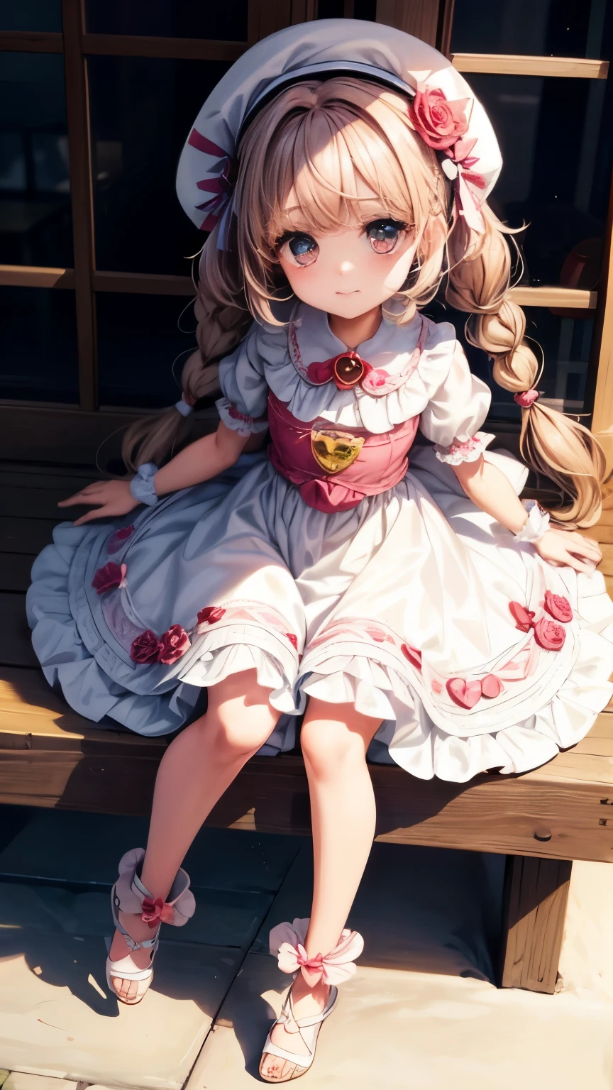 Create a Cute Valentine Themed Cute Chibi Afro Dread Style Doll Outfit.., Each piece includes lots of detail and 8K resolution... all dolls are、You need to follow a solid and complete background pattern of the image.., program (whole body, including the feet: 1.5)

little valentine doll: Please call me Marina... she must have little pastel purple and brown hair... Eyes should be large and expressive.., It has long eyelashes and rosy cheeks... delicate white smile. Marina had to wear a costume.., Luxury Hats. she should bring valentine decorations... Clothesにディテールを追加することを忘れないでください.., love button & Pouch.., nice shoes don&#39;t forget to add shadow.., hair texture and detail, Clothes, Cutier、to make it more attractive...