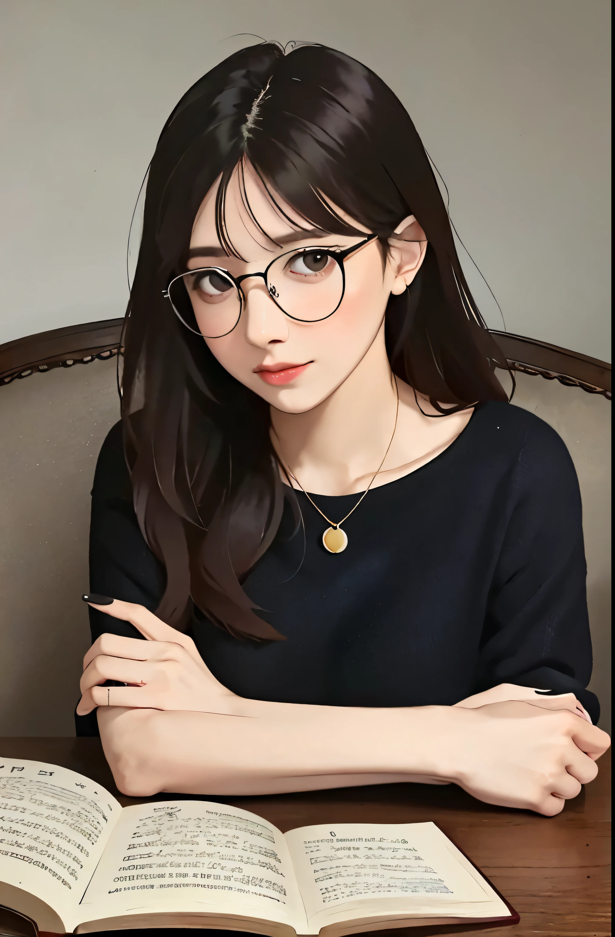 close, woman, read, Book, Glasses, comfortable, comfortable, Relaxed, intellectual, thoughtful, enthusiastic, Passionate, Highly curious, concentrated, knowledgeable, literature, intellectual, well read, erudite, cultivated, educational, Sophisticated, shrewd, shrewd, 怗, Sticking, Sophisticated, eloquent, pronounce, poised, quiet, calm, Calm, content, grateful, Give it power, Caring, Joyful, beautiful, nature, nature Arms, Arm hair, Nail care, No nail polish used, well-groomed nails, Elegant fingers, delicate hands, Bookmarks, page turner, nature Books, organic shapes, texture, warmth, 8K resolution.