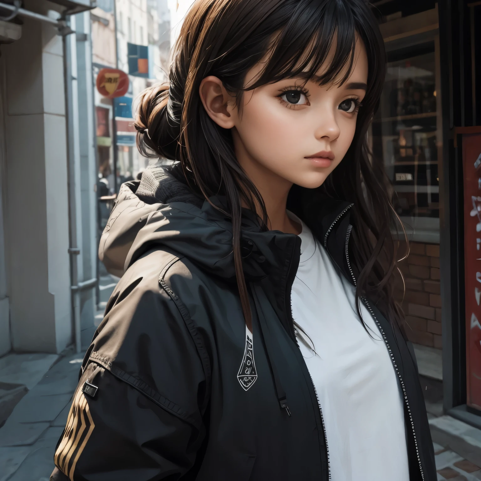 one girl